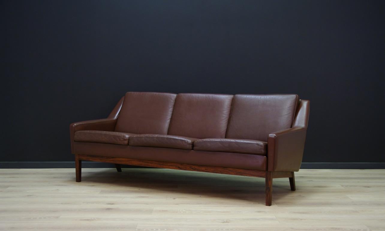 retro leather sofa