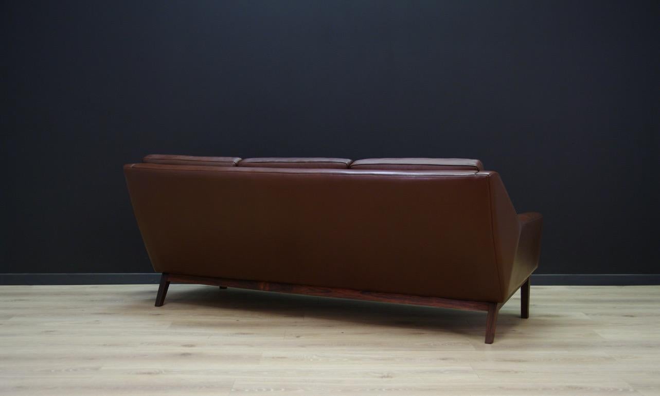 Danish Design Vintage Sofa Retro Leather (Ende des 20. Jahrhunderts)