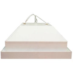 Danish Design White Metal 1970s Retro Lamp