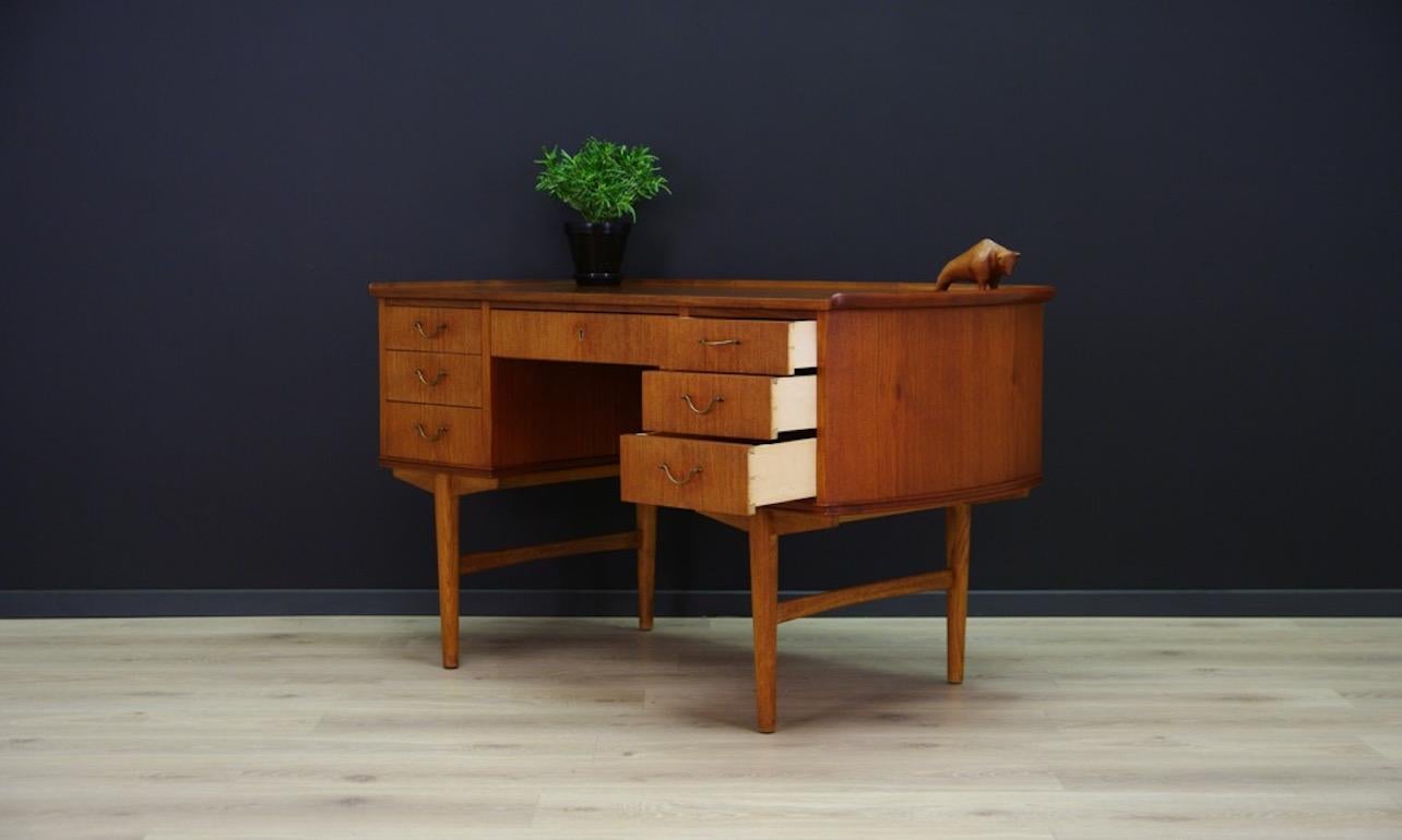 Danish Design Writing Desk Teak Retro Vintage 5