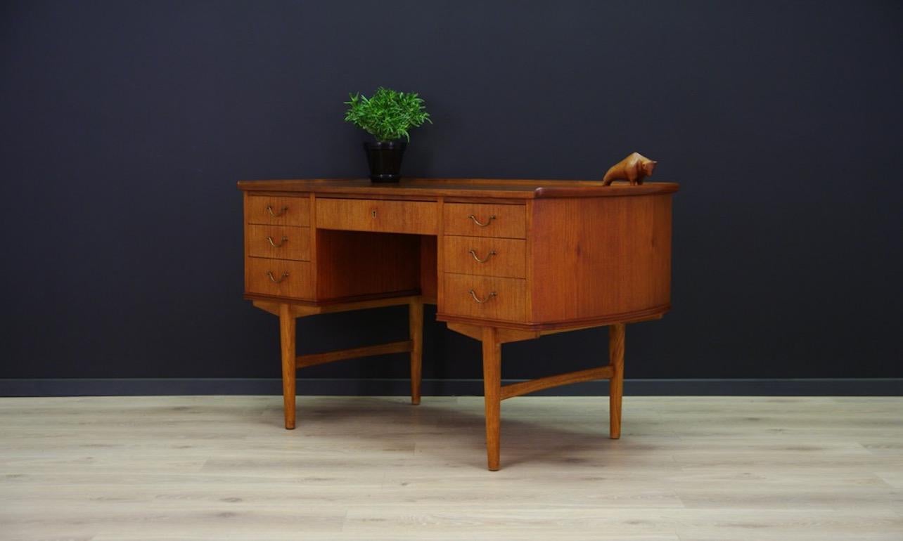 Scandinavian Modern Danish Design Writing Desk Teak Retro Vintage