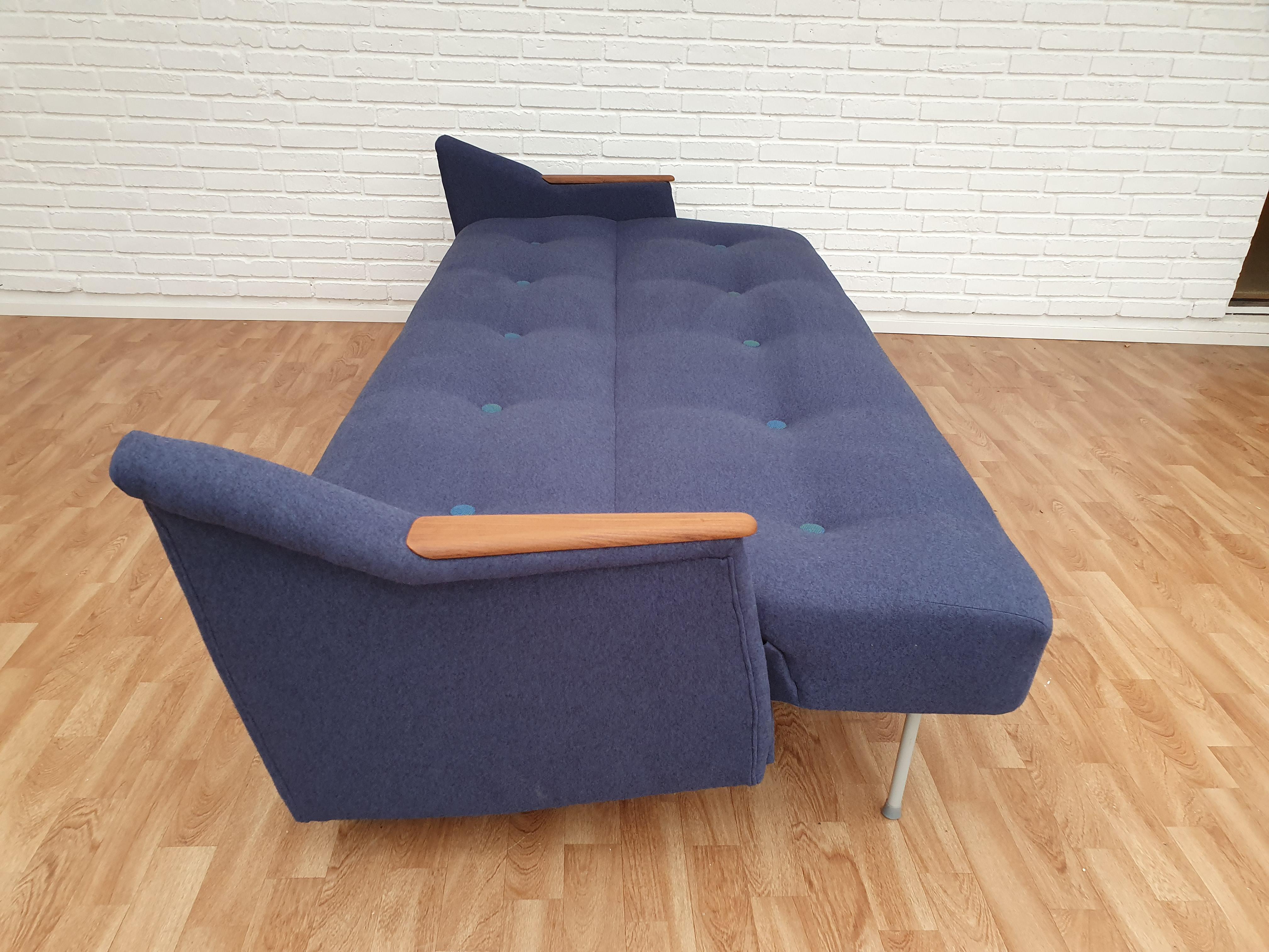 Danish Designed, 3 Persons Sofa Bed, 1960s, Completely Restored im Angebot 1