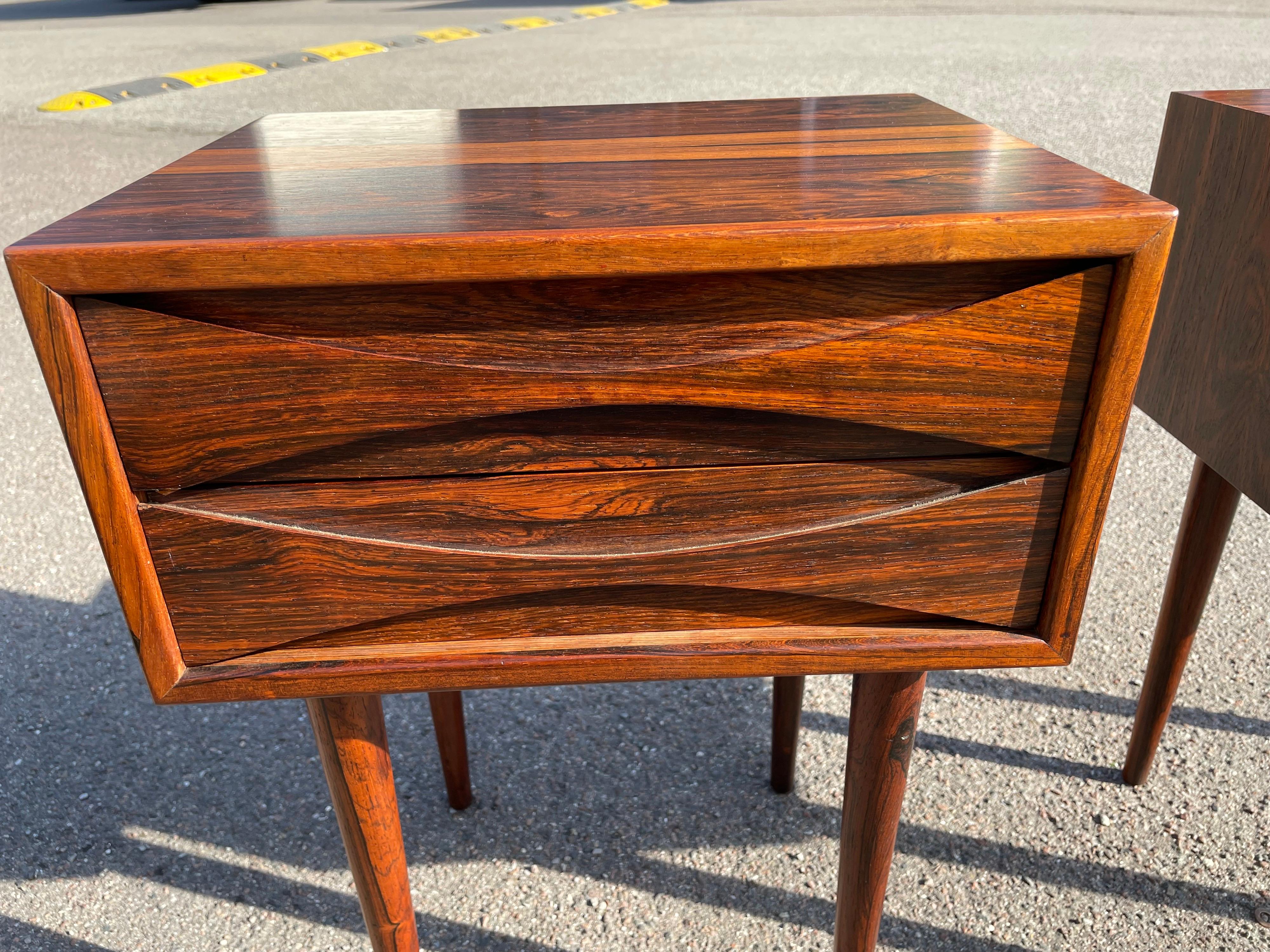 Mid-20th Century Danish Designed Nightstands by Niels Clausen, 1950s