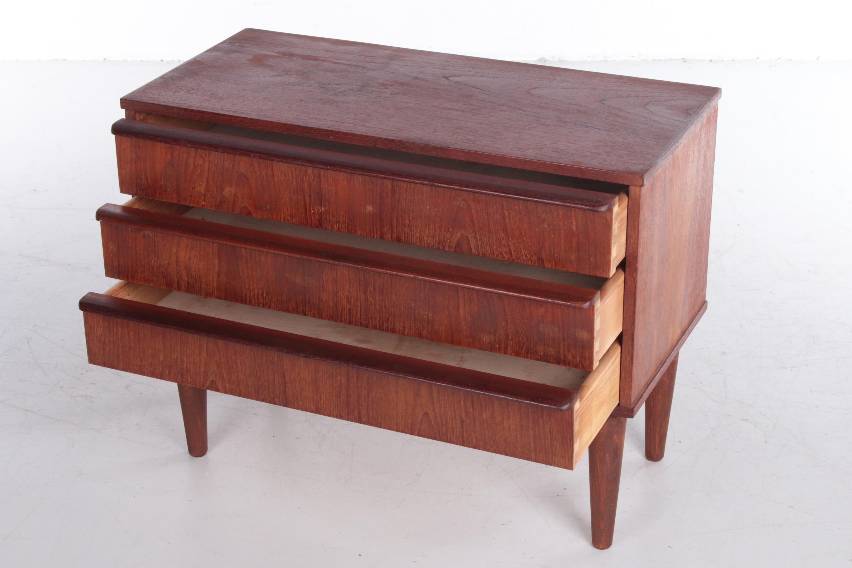 20th Century Danish Designer 3 Chest of Drawers in Teak, 1960s