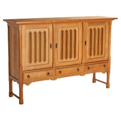 Danish Designer, Cabinet, Oak, Iron, Denmark, 1960s