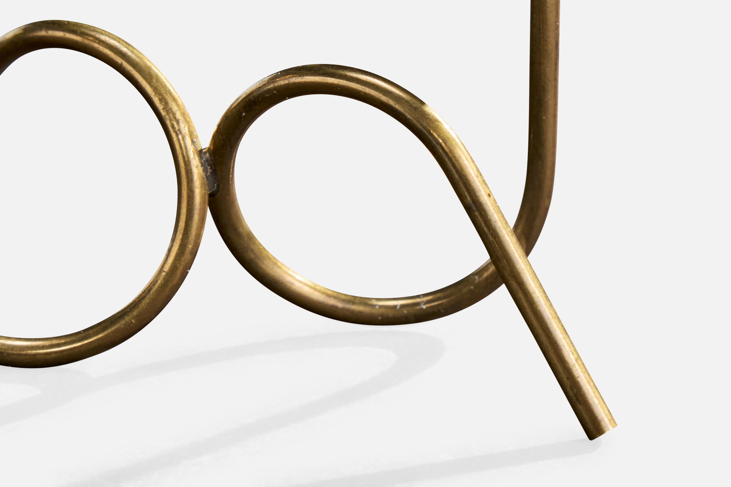 Dänischer Designer, Kandelaber, Messing, Dänemark, 1950er Jahre im Angebot 2