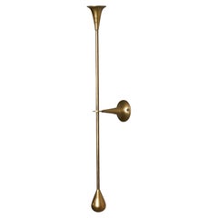 Danish Designer, Candle Sconce, Brass, Denmark, 1940s