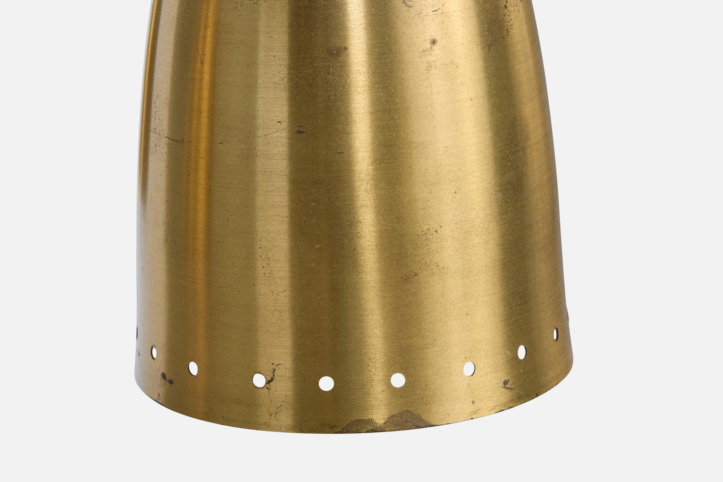 Designer danese, lampadario, ottone, Danimarca, anni '1950 in vendita 2