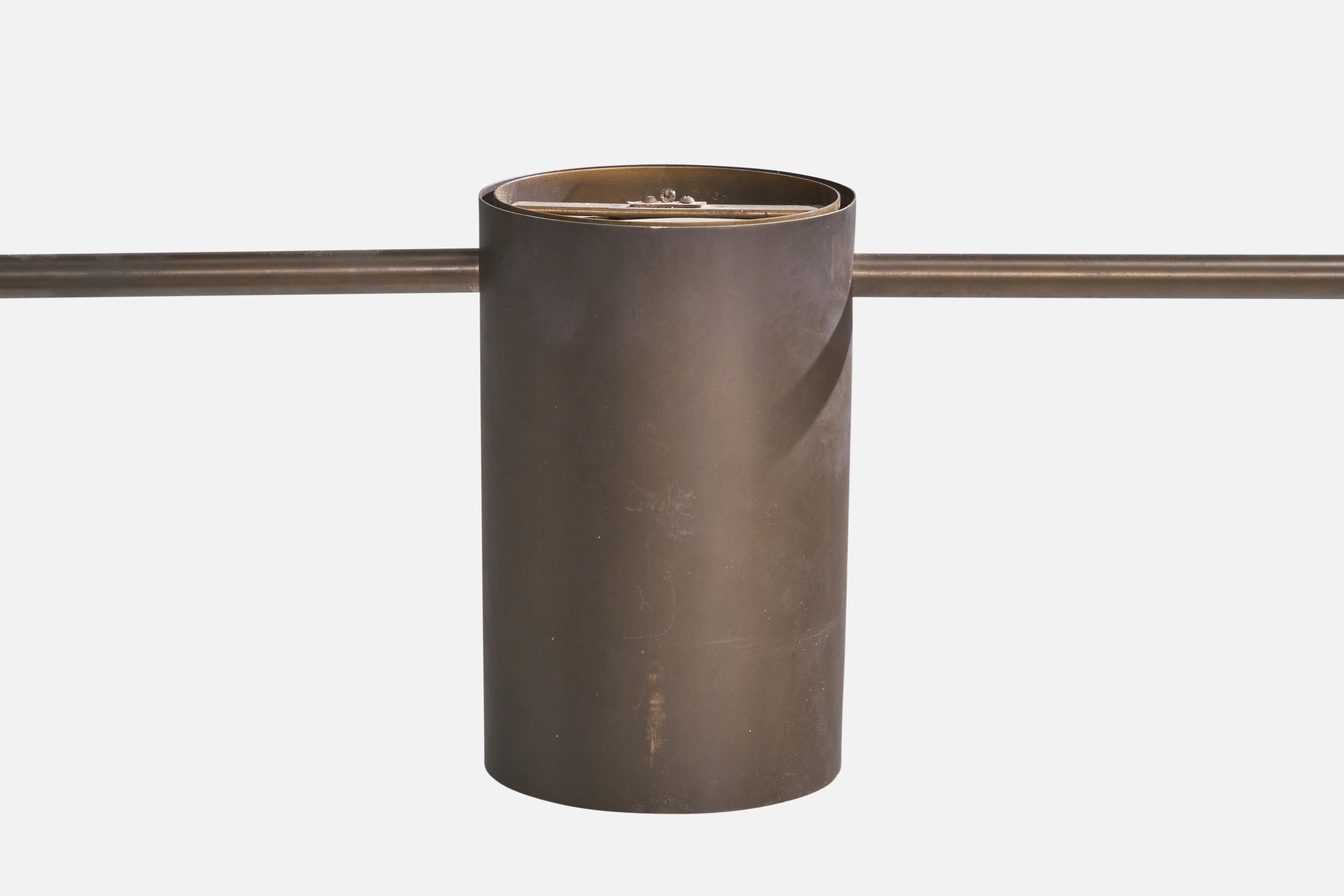 Laiton Designer danois, lustre, laiton, Danemark, 1960 en vente
