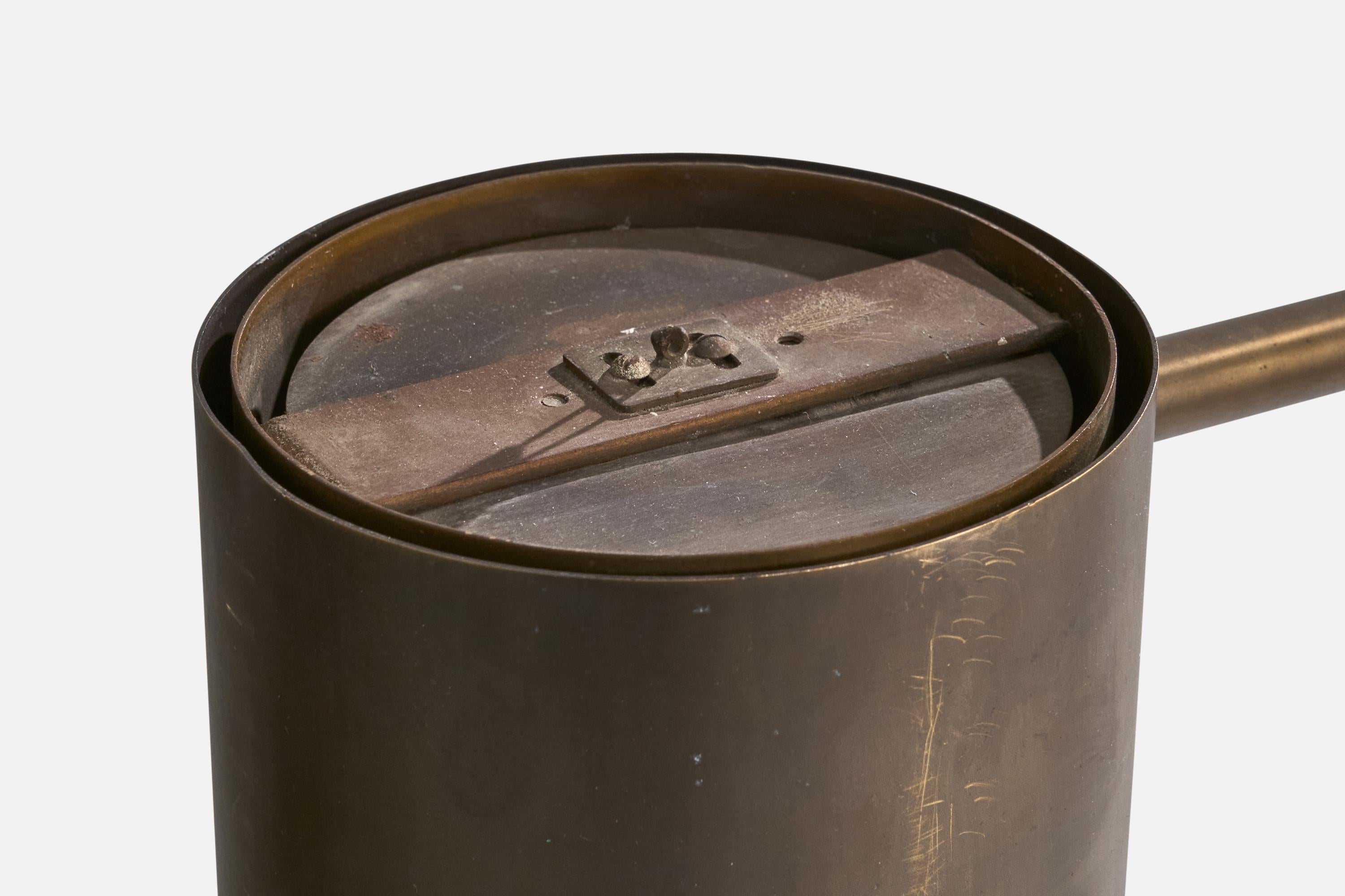 Designer danois, lustre, laiton, Danemark, 1960 en vente 3