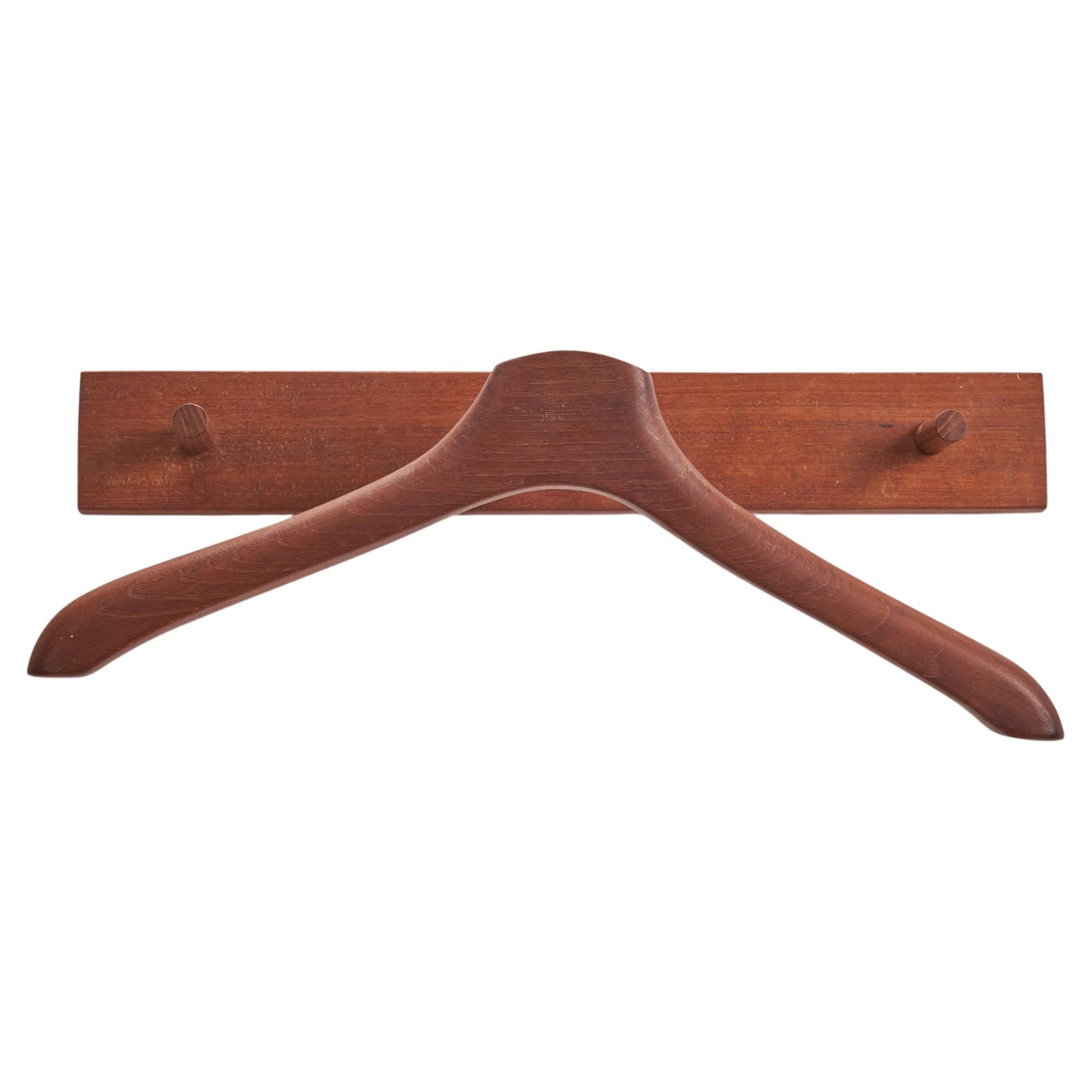 Danish Designer, Coat Rack, Teak, Denmark, 1950s For Sale