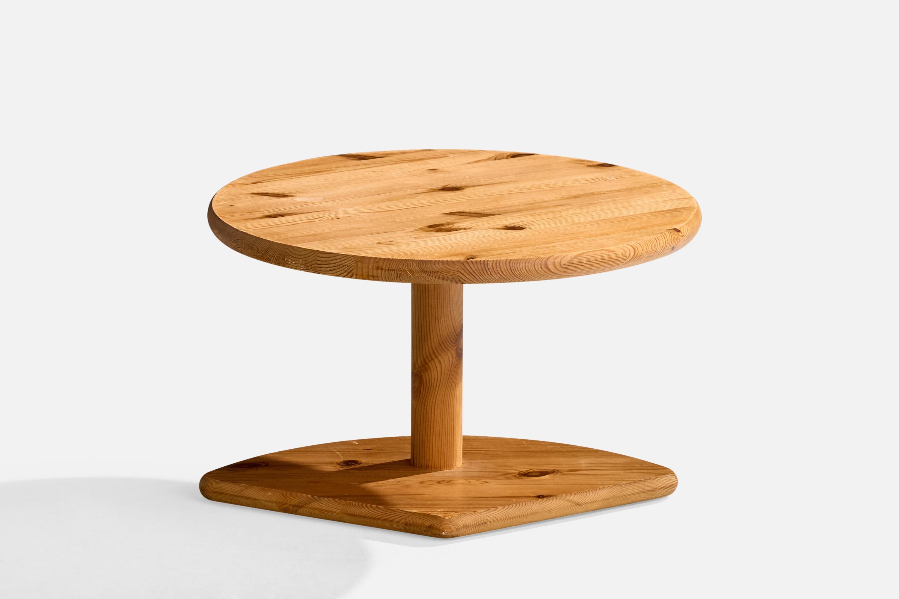 Mesa de centro de diseño danés, pino, Dinamarca, años 70 en venta 3