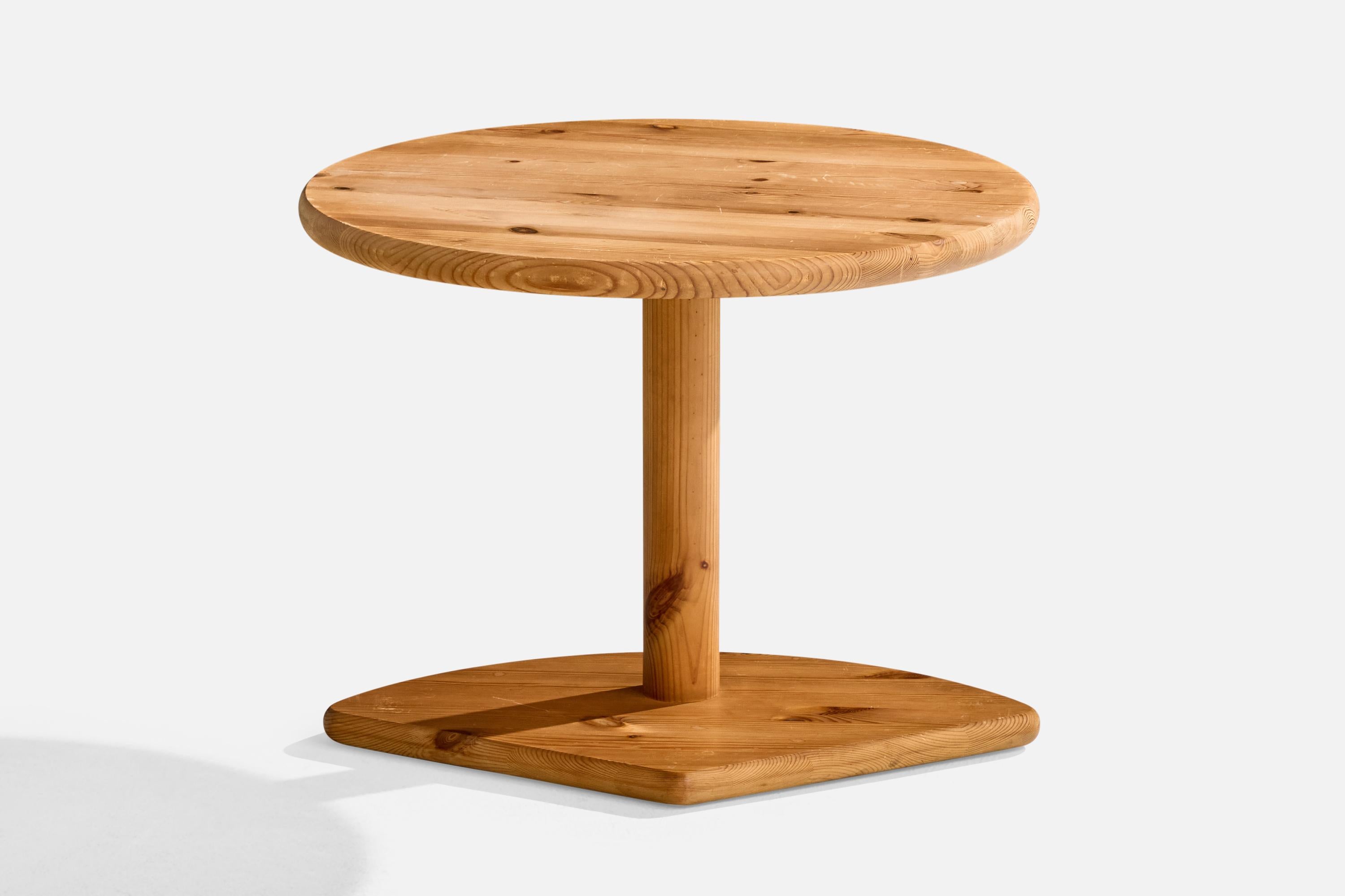 Mesa de centro de diseño danés, pino, Dinamarca, años 70 en venta 1