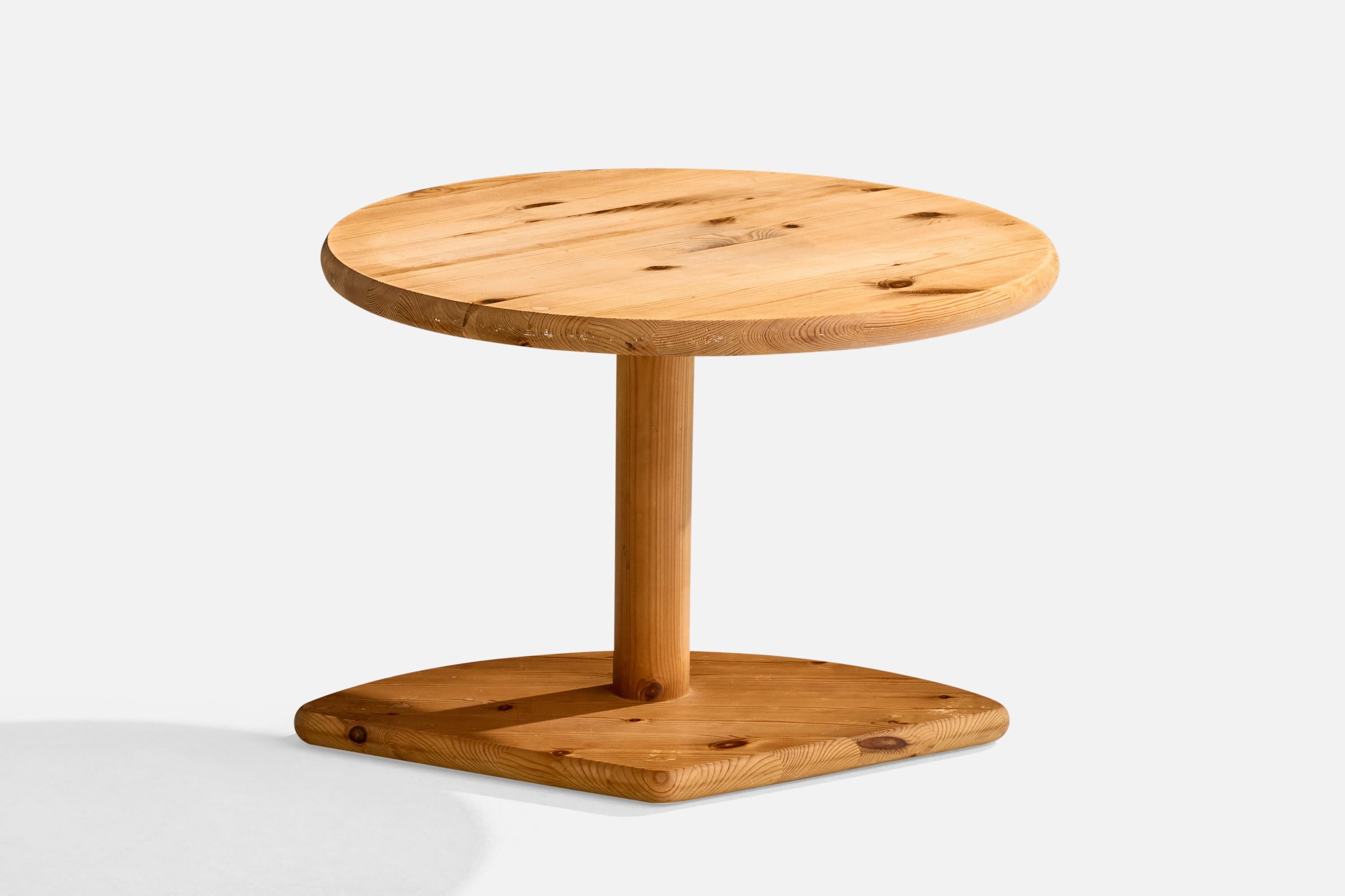 Mesa de centro de diseño danés, pino, Dinamarca, años 70 en venta 2