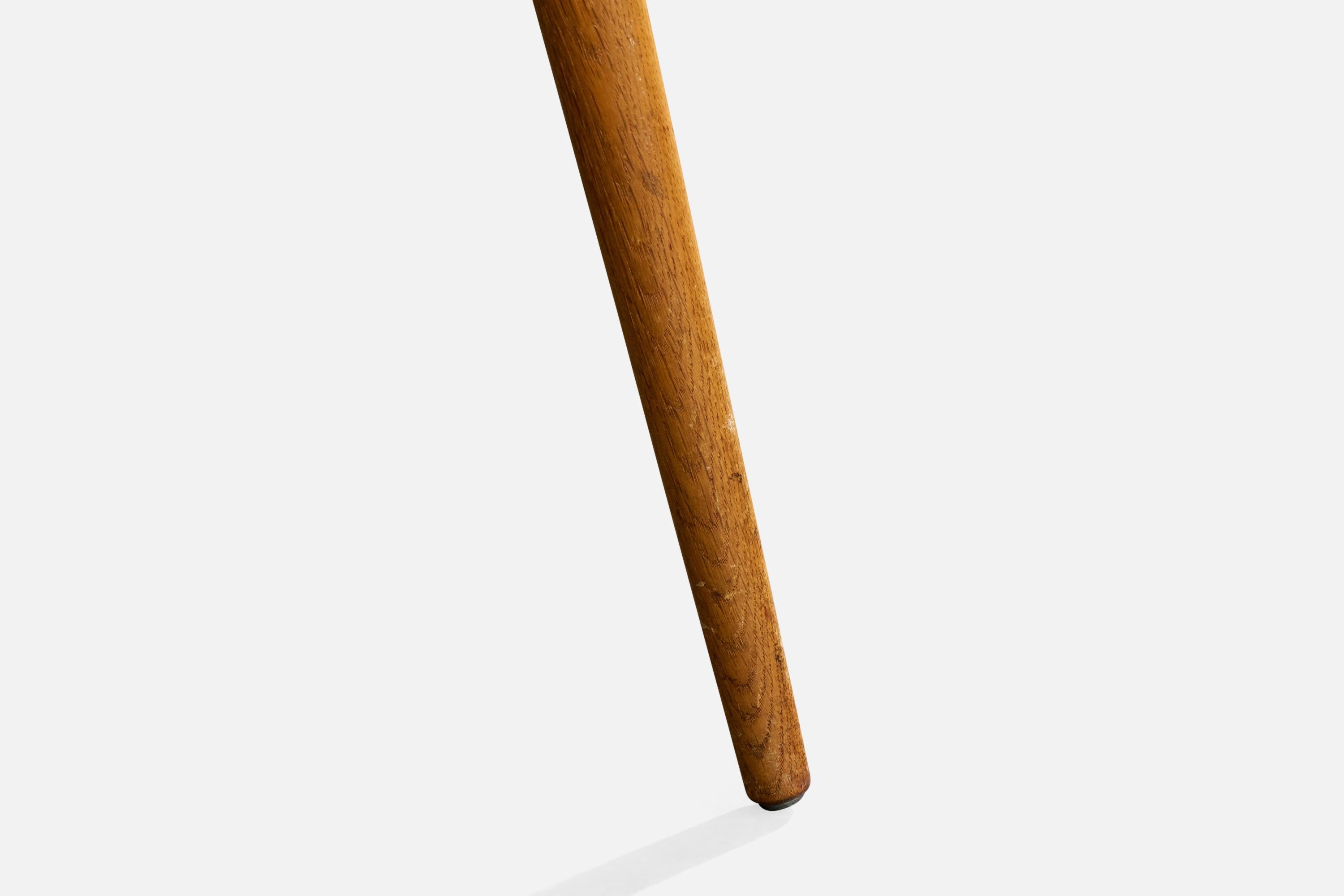 Danish Designer, Dining Room Chairs, Oak, Fabric, Denmark, 1960s For Sale 8