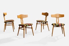 Sedie da sala da pranzo di design danese, Oak, Fabrice, Danimarca, anni '60