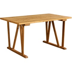 Danish Designer, Dining Table, Pine, Denmark, 1970s