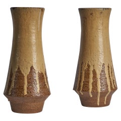Danish Designer, Floor Vases, Stoneware, Denmark, 1973