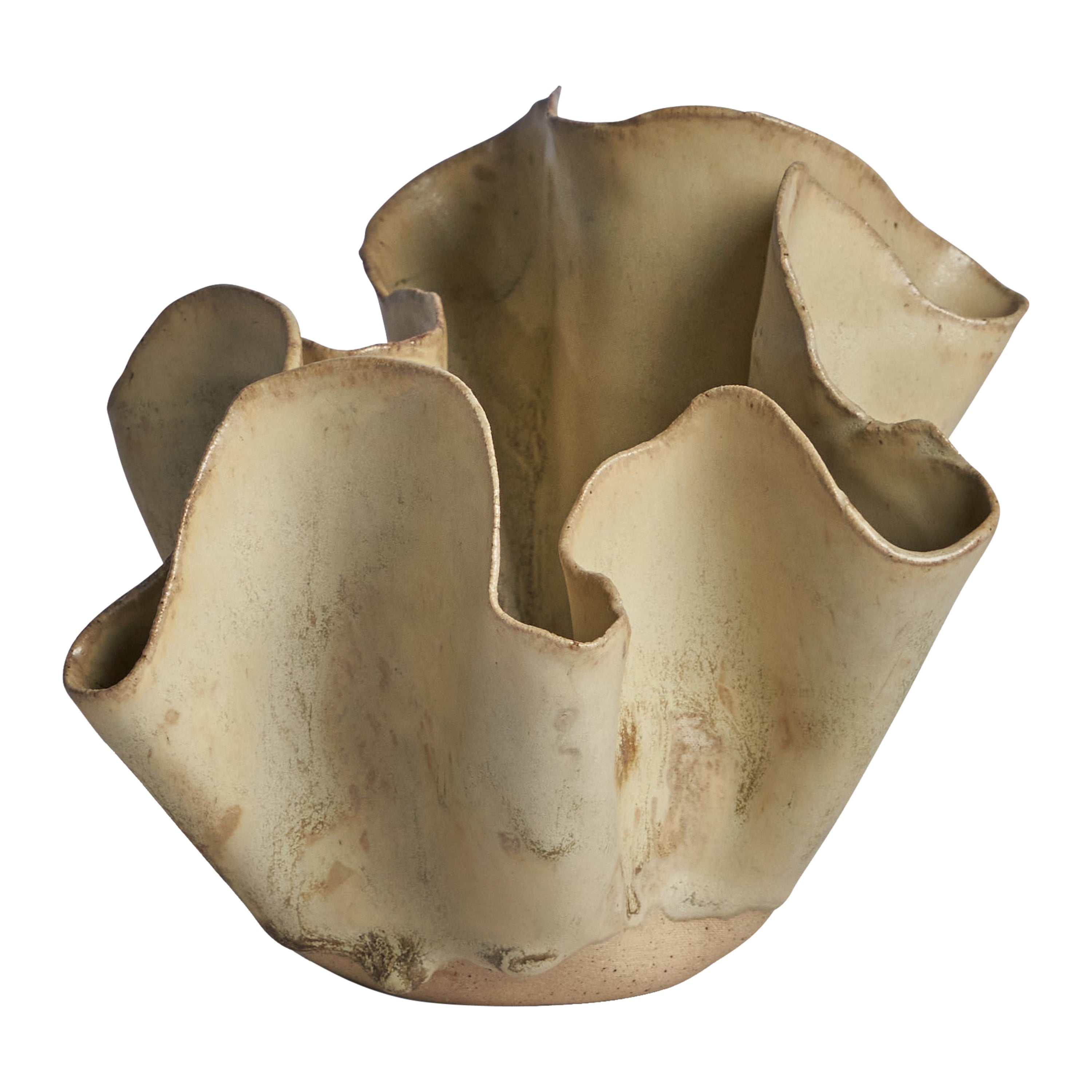 Dänische Designerin, Freiformvase, Keramik, Dänemark, 1960er Jahre