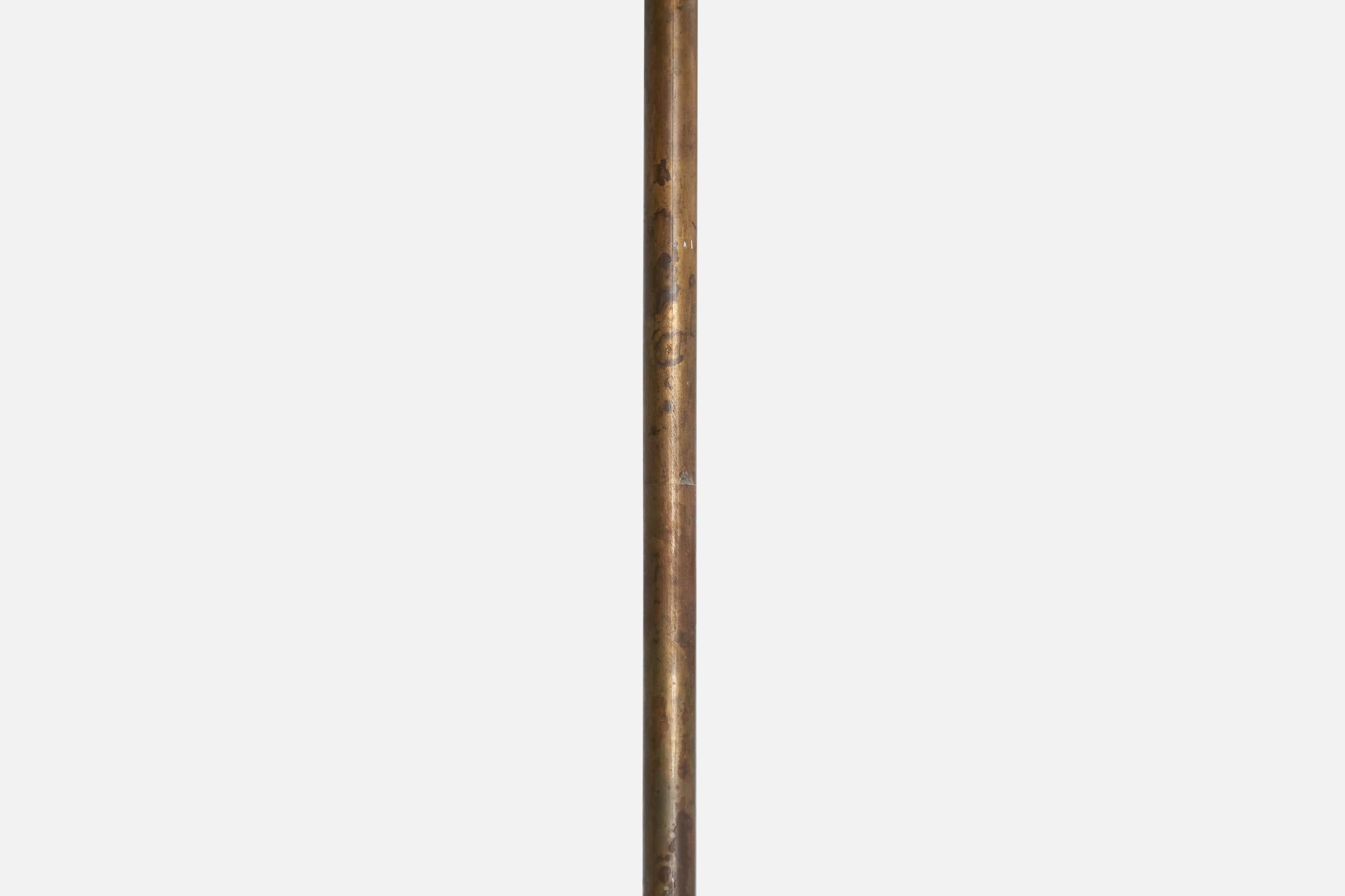 Danish Designer, Garden Light, Copper, Marble, Denmark, 1940s For Sale 2