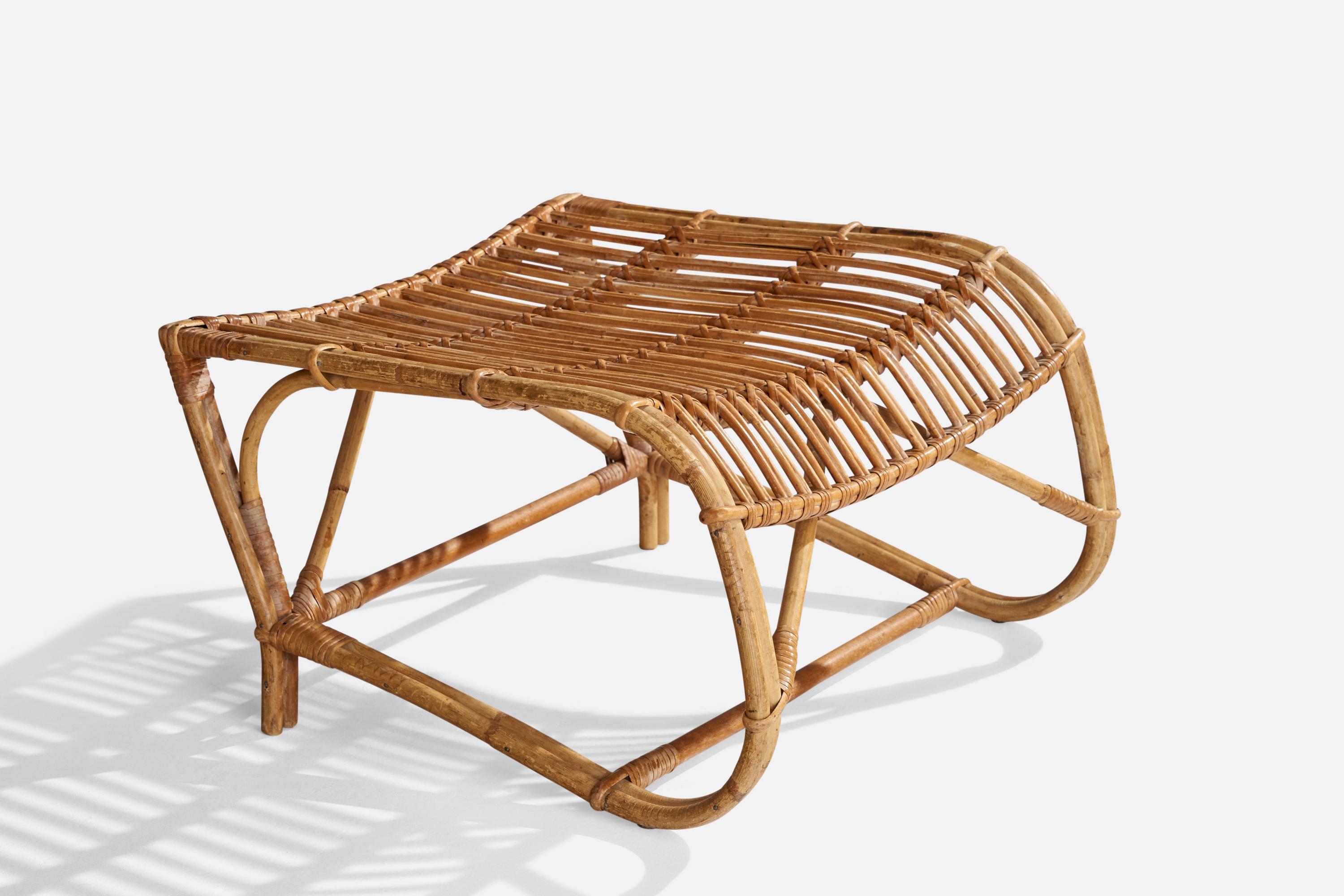 Danish Designer, Lounge Chair, Bamboo, Rattan, Denmark, 1940s 5