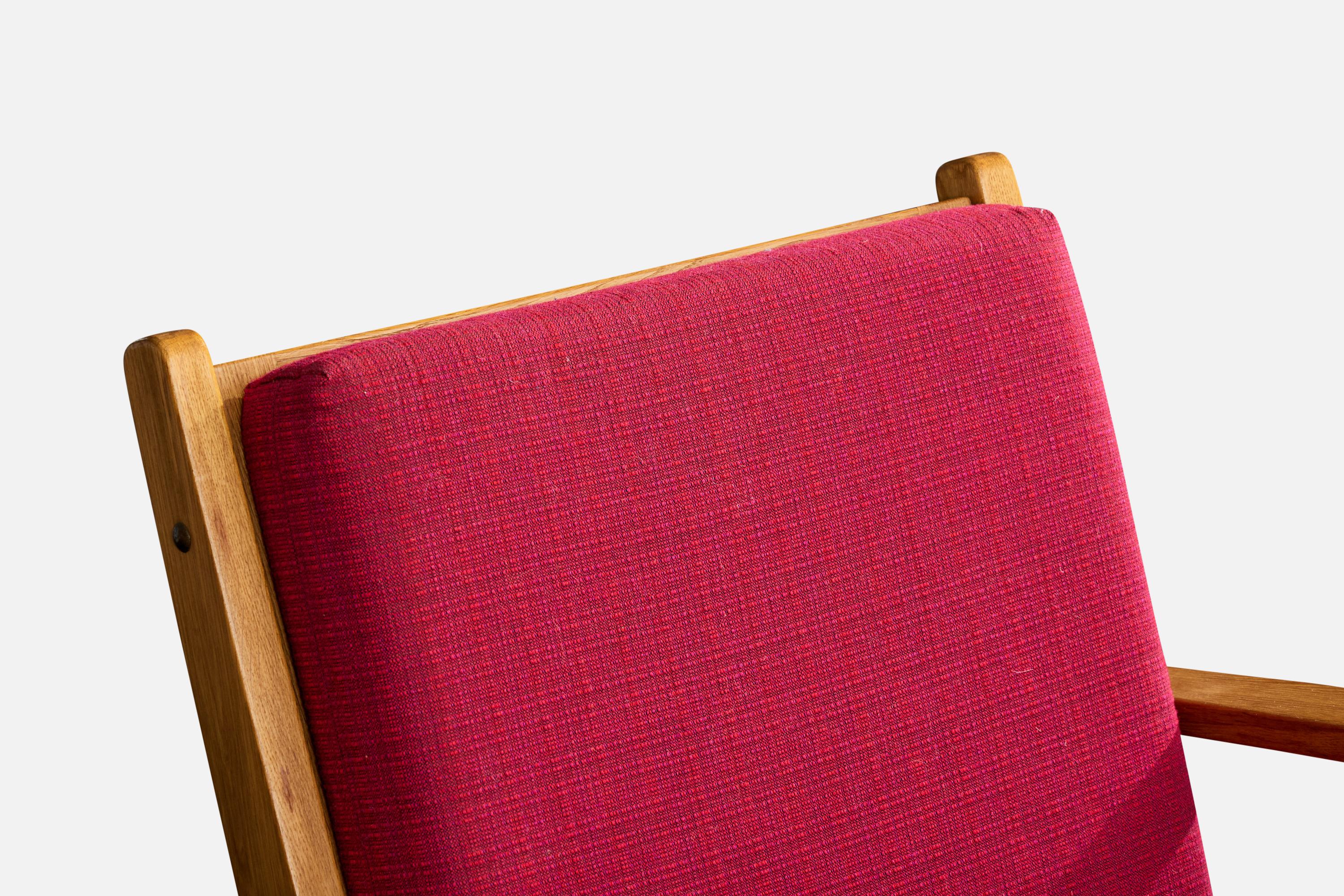 Danish Designer, Lounge Chairs, Pine, Fabric, Denmark, 1960s en venta 1