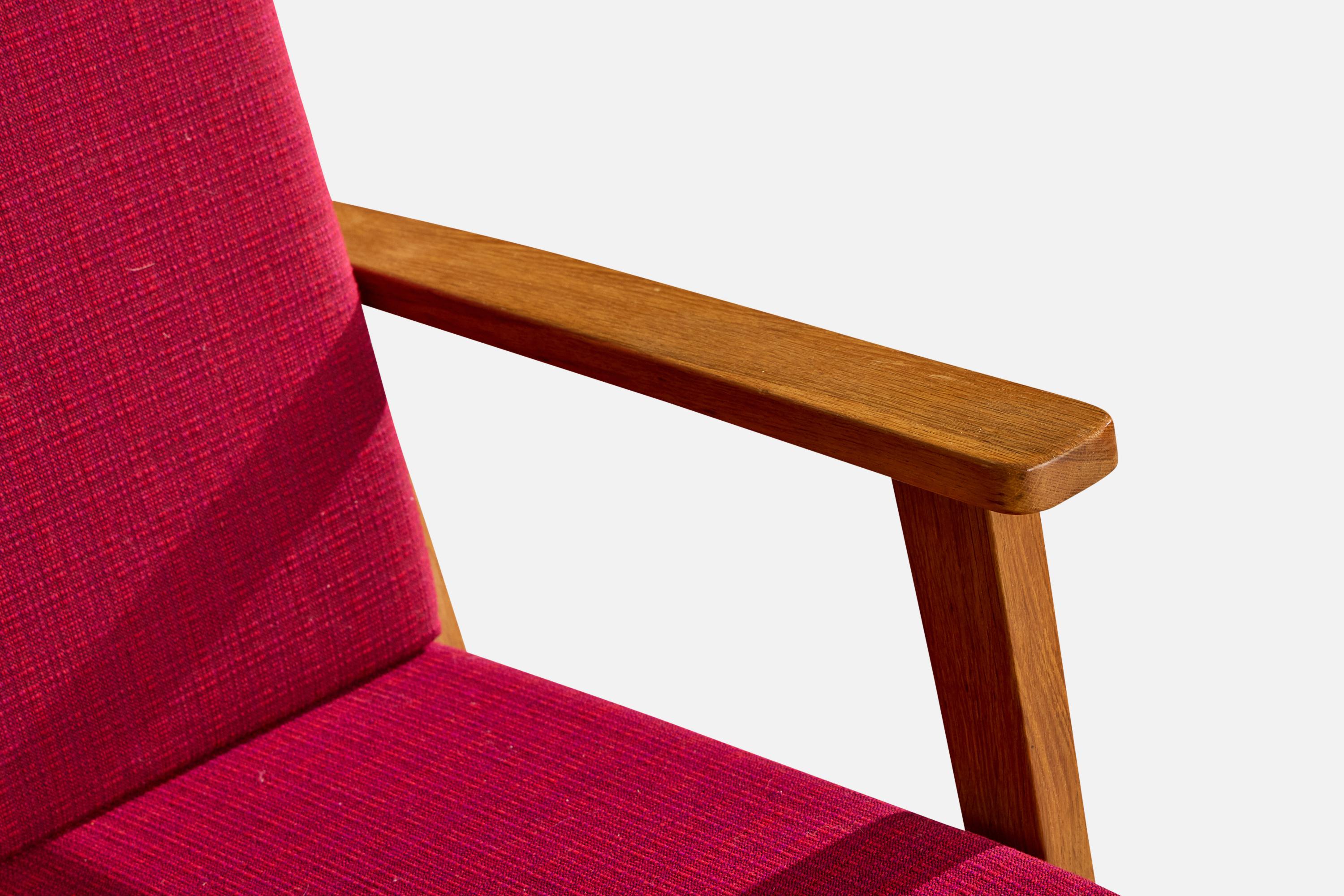 Danish Designer, Lounge Chairs, Pine, Fabric, Denmark, 1960s en venta 2