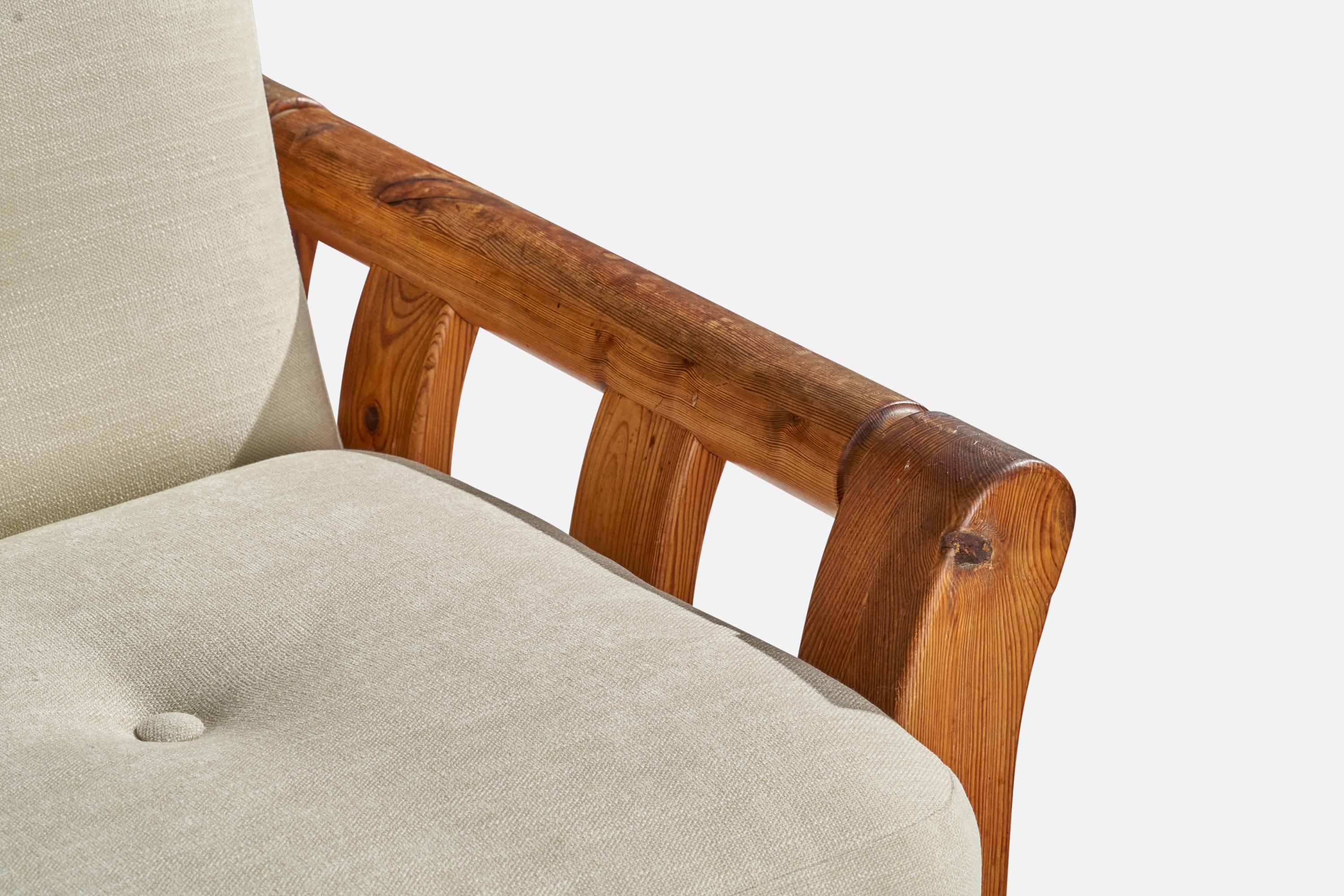 Designer danois, chaises longues, pin, tissu, Danemark, années 1970 en vente 6