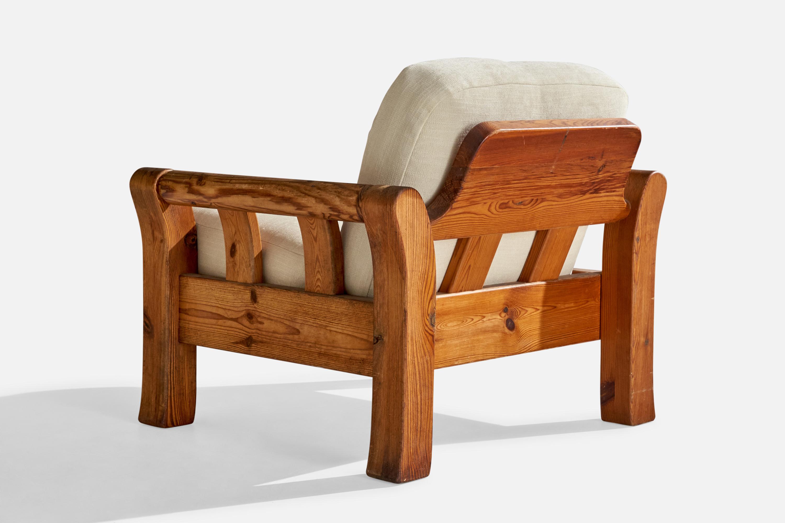 Designer danois, chaises longues, pin, tissu, Danemark, années 1970 en vente 2