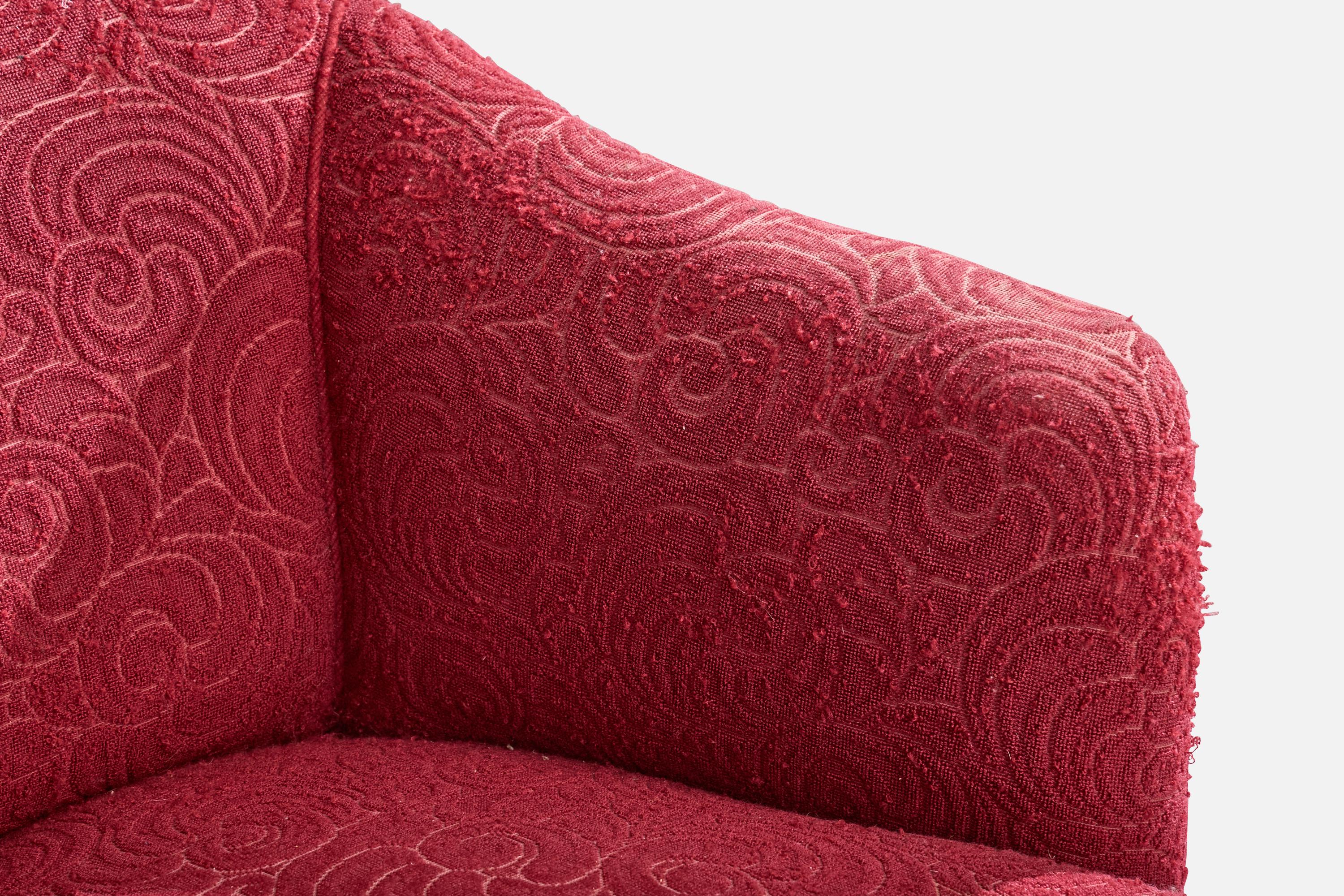 Designer danois, chaises longues, Wood, tissu, Danemark, années 1940 en vente 4