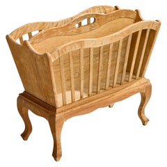 Danish Designer, Magazine Holder, Oak, Denmark, 1960s