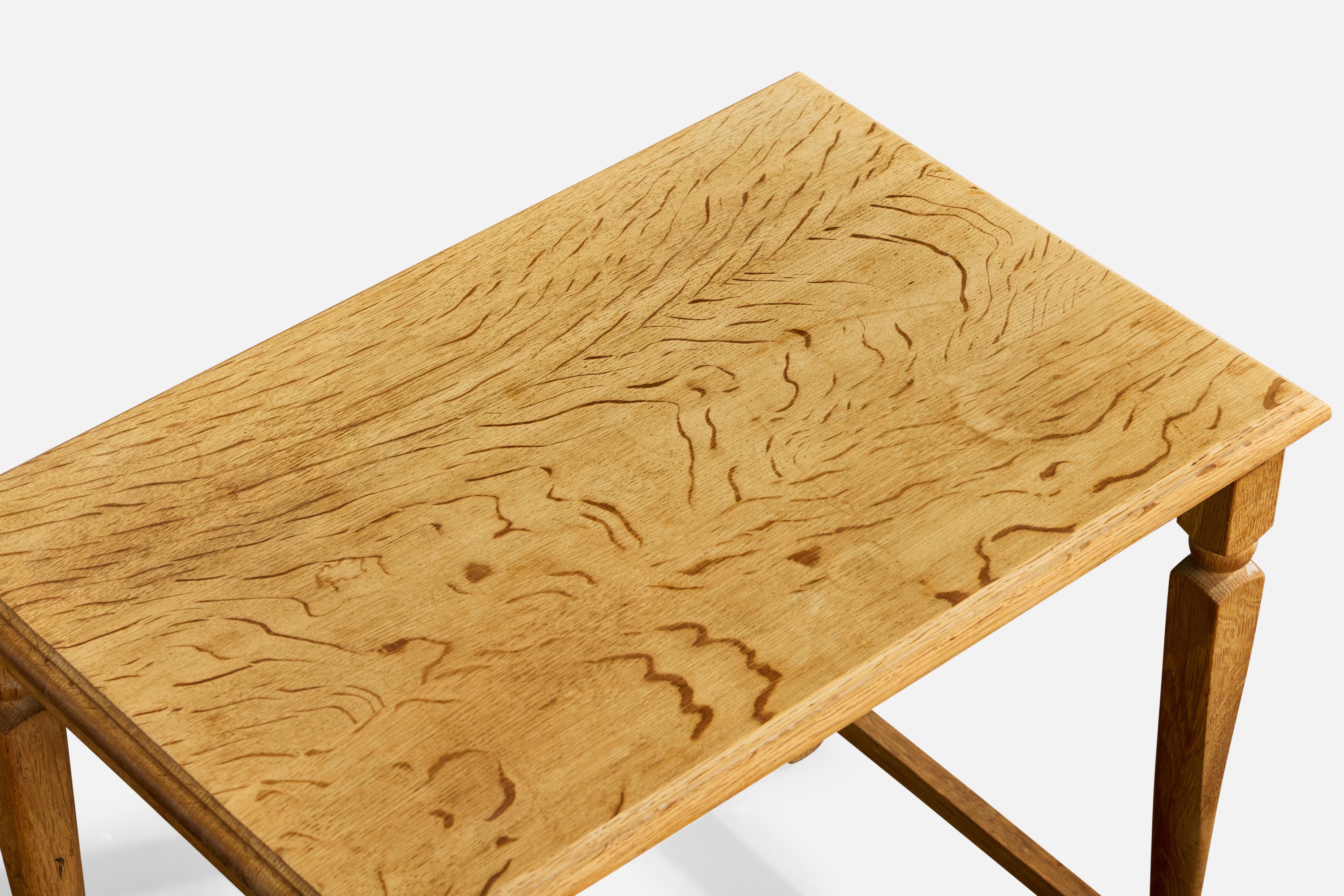 Mid-20th Century Danish Designer, Nesting Tables, Oak, Denmark, 1960s For Sale