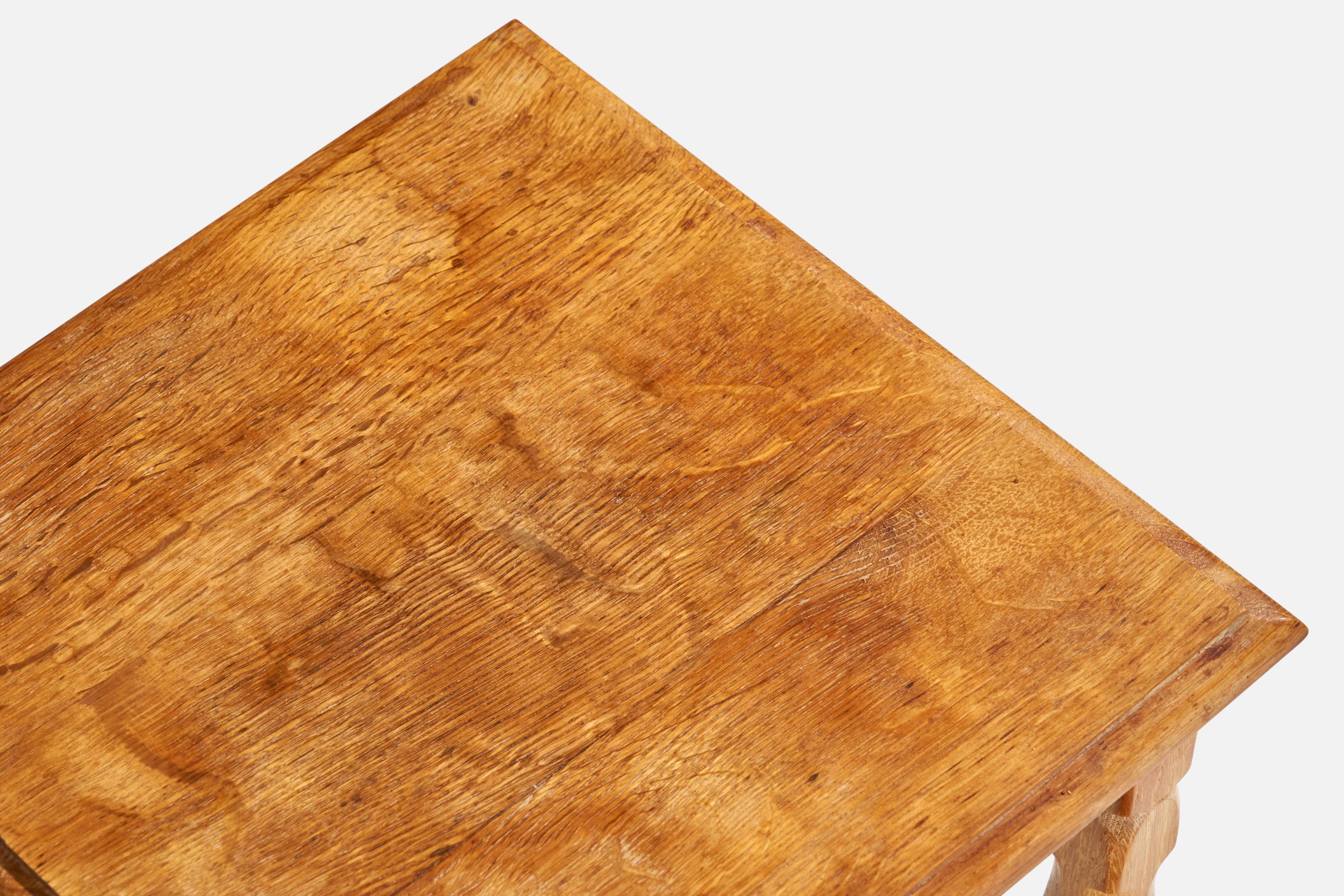 Danish Designer, Nesting Tables, Oak, Denmark, 1960s For Sale 2