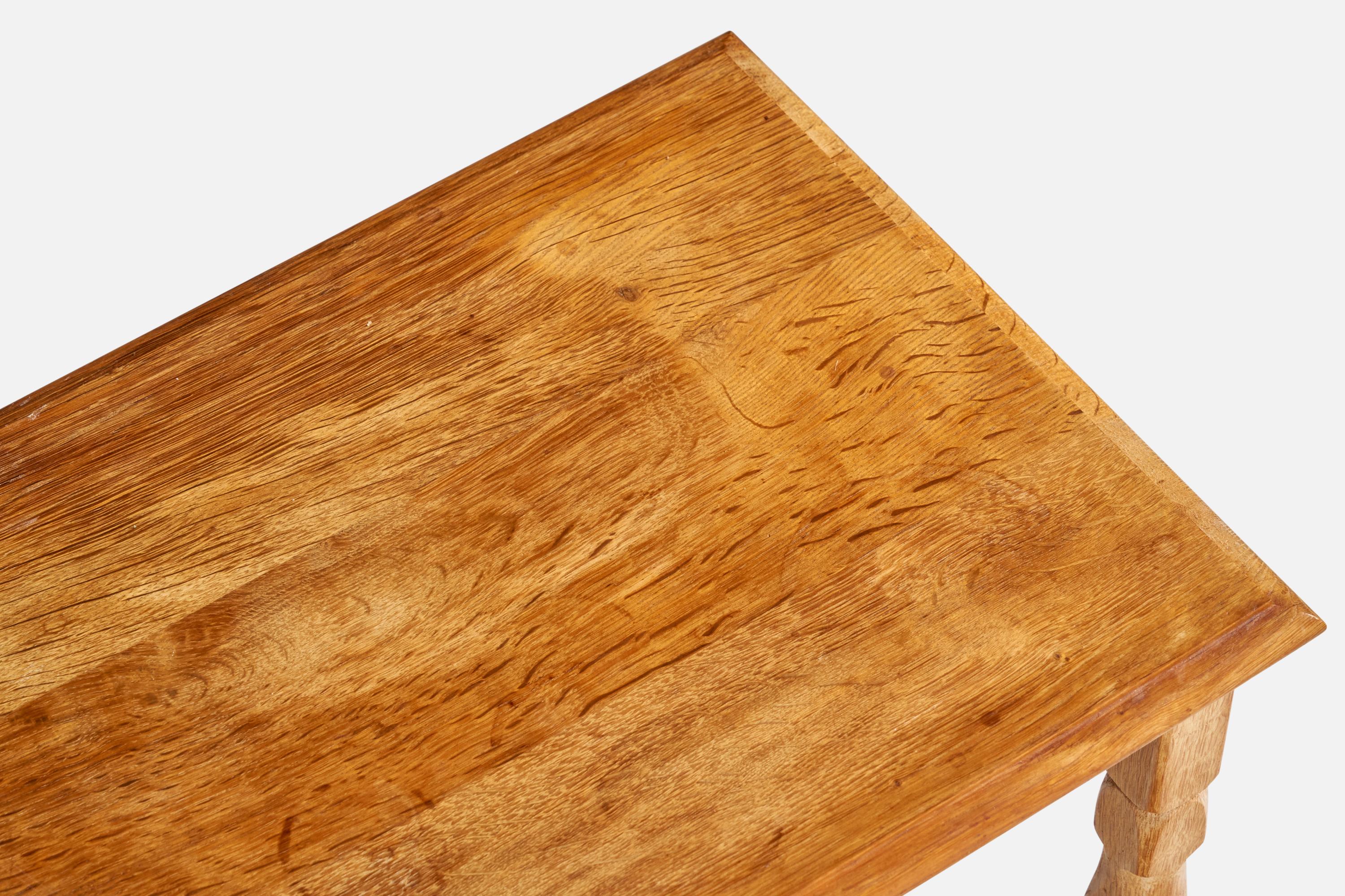 Danish Designer, Nesting Tables, Oak, Denmark, 1960s For Sale 3
