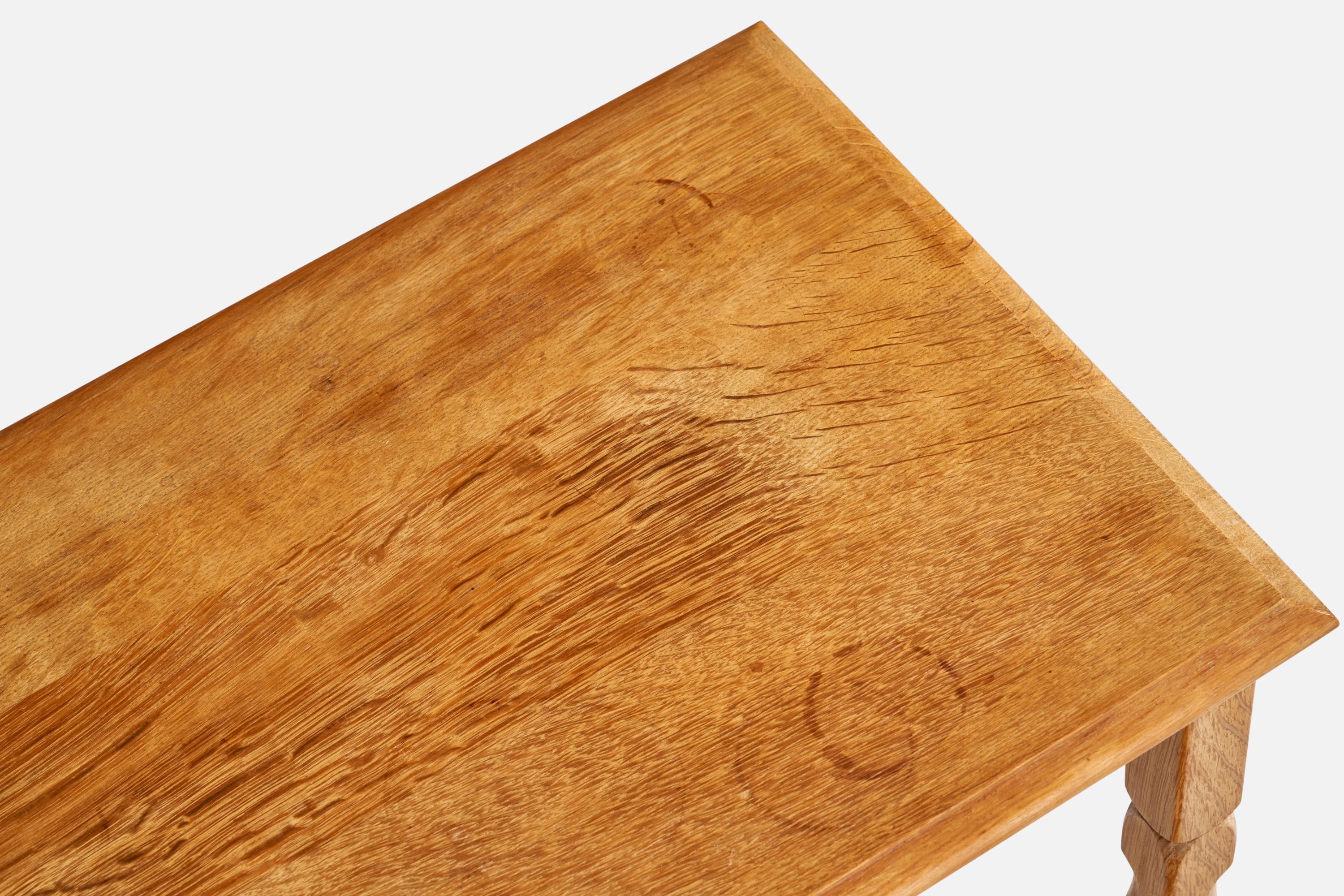 Danish Designer, Nesting Tables, Oak, Denmark, 1960s For Sale 4
