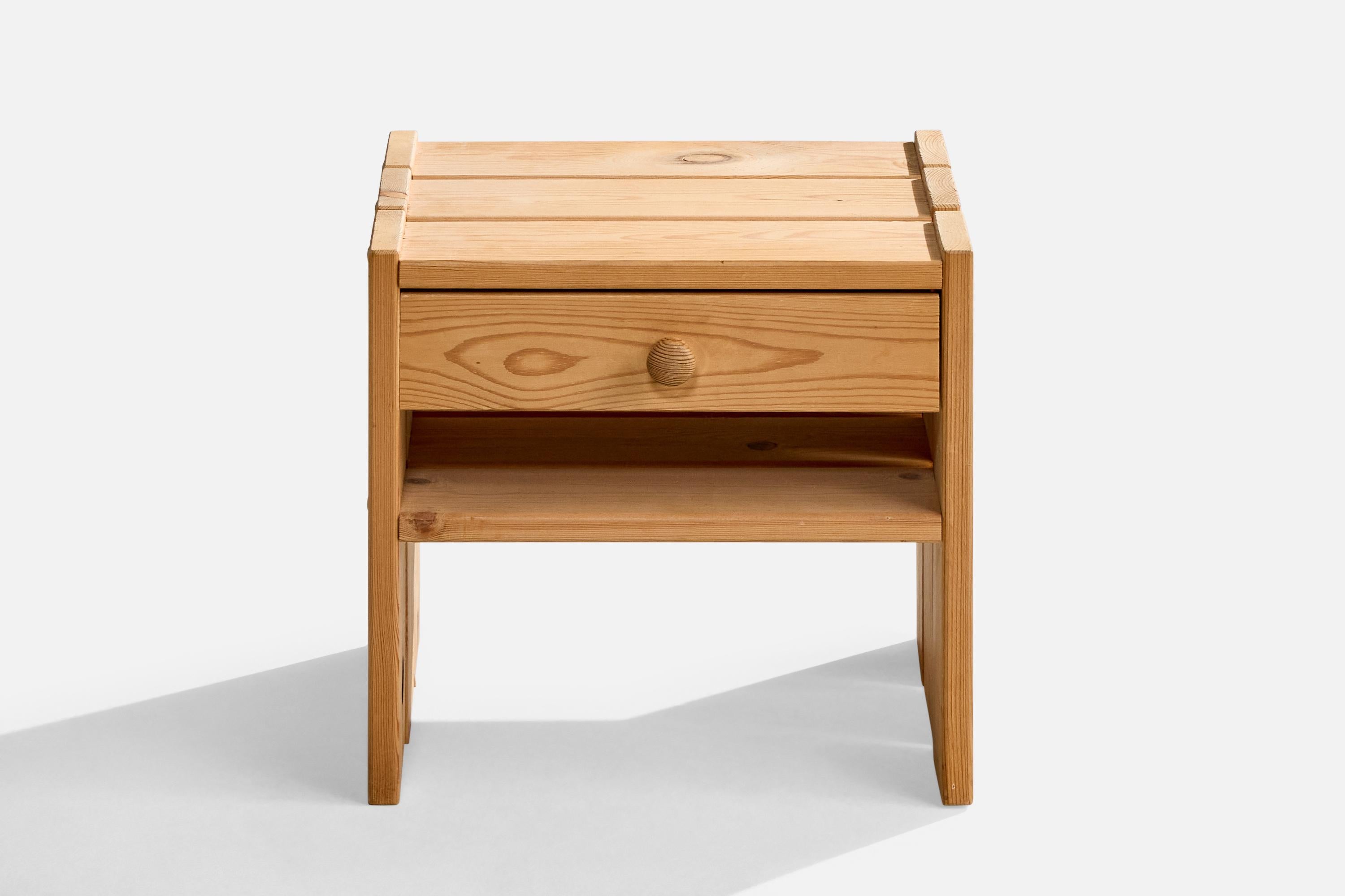 Late 20th Century Danish Designer, Nighstands, Pine, Denmark, 1970s For Sale