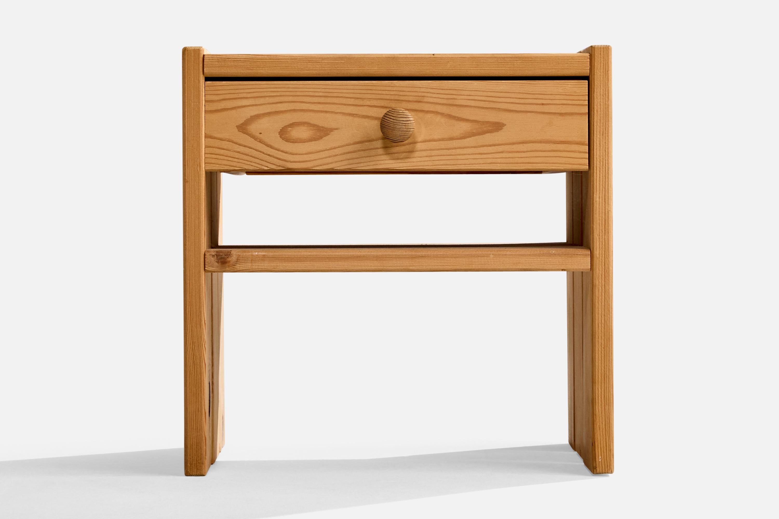 Danish Designer, Nighstands, Pine, Denmark, 1970s For Sale 1