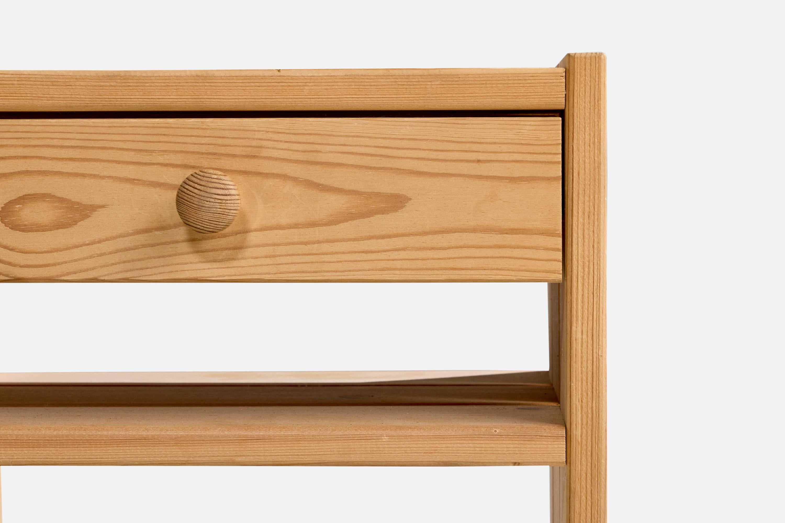 Danish Designer, Nighstands, Pine, Denmark, 1970s For Sale 3