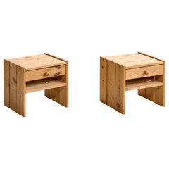 Danish Designer, Nighstands, Pine, Denmark, 1970s