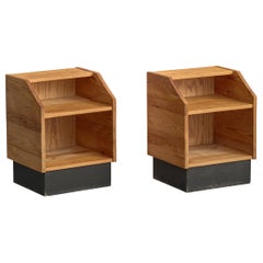 Danish Designer, Nighstands, Pine, Denmark, 1970s