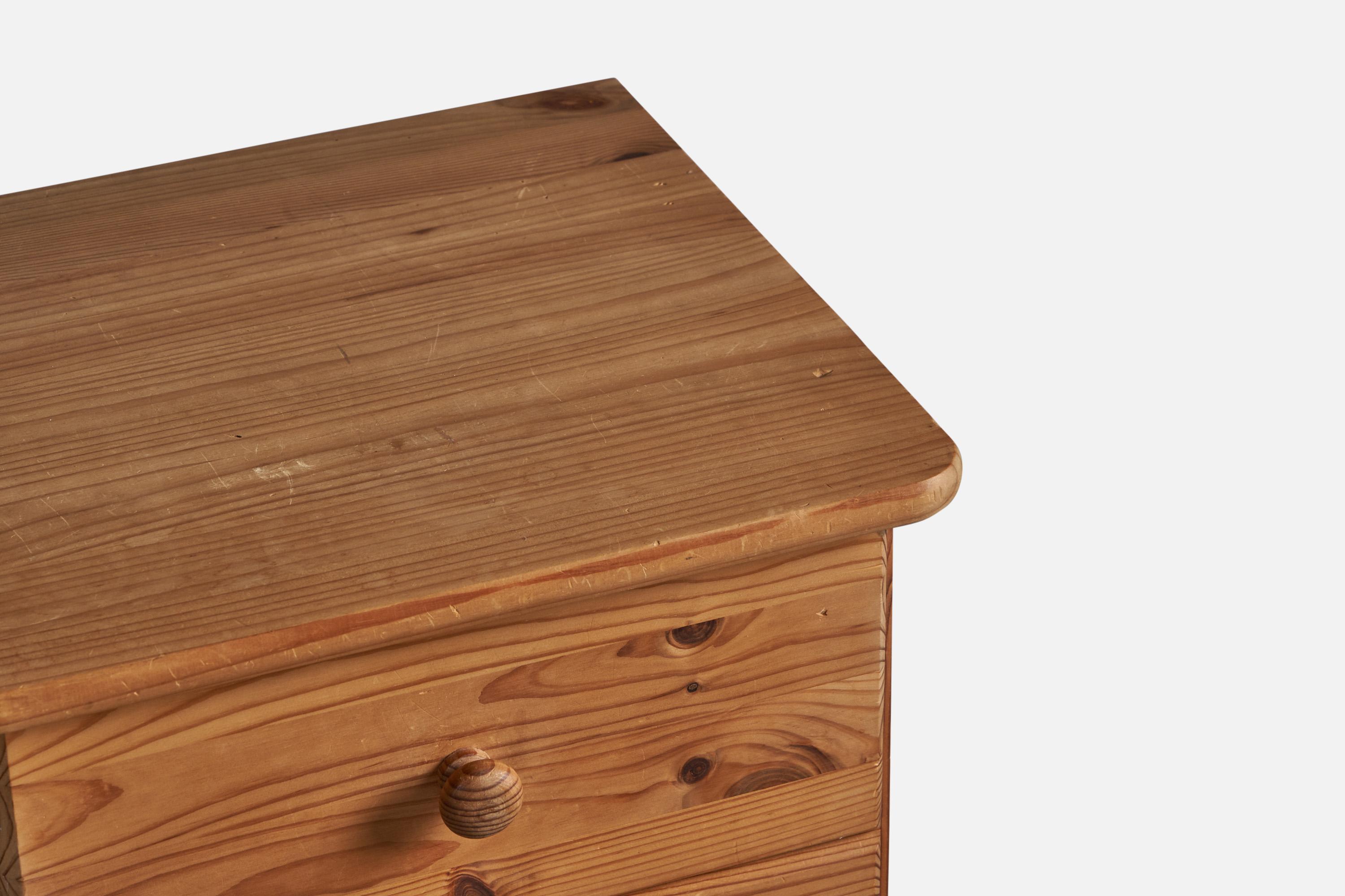 Danish Designer, Nightstands, Pine, Denmark, 1960s 2