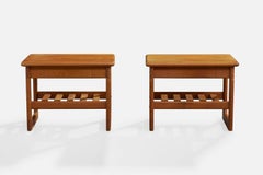 Danish Designer, Nightstands, Teak, Denmark, 1960s