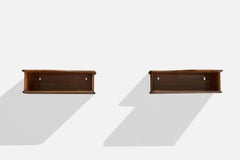 Danish Designer, Nightstands, Wood, Denmark, 1950s