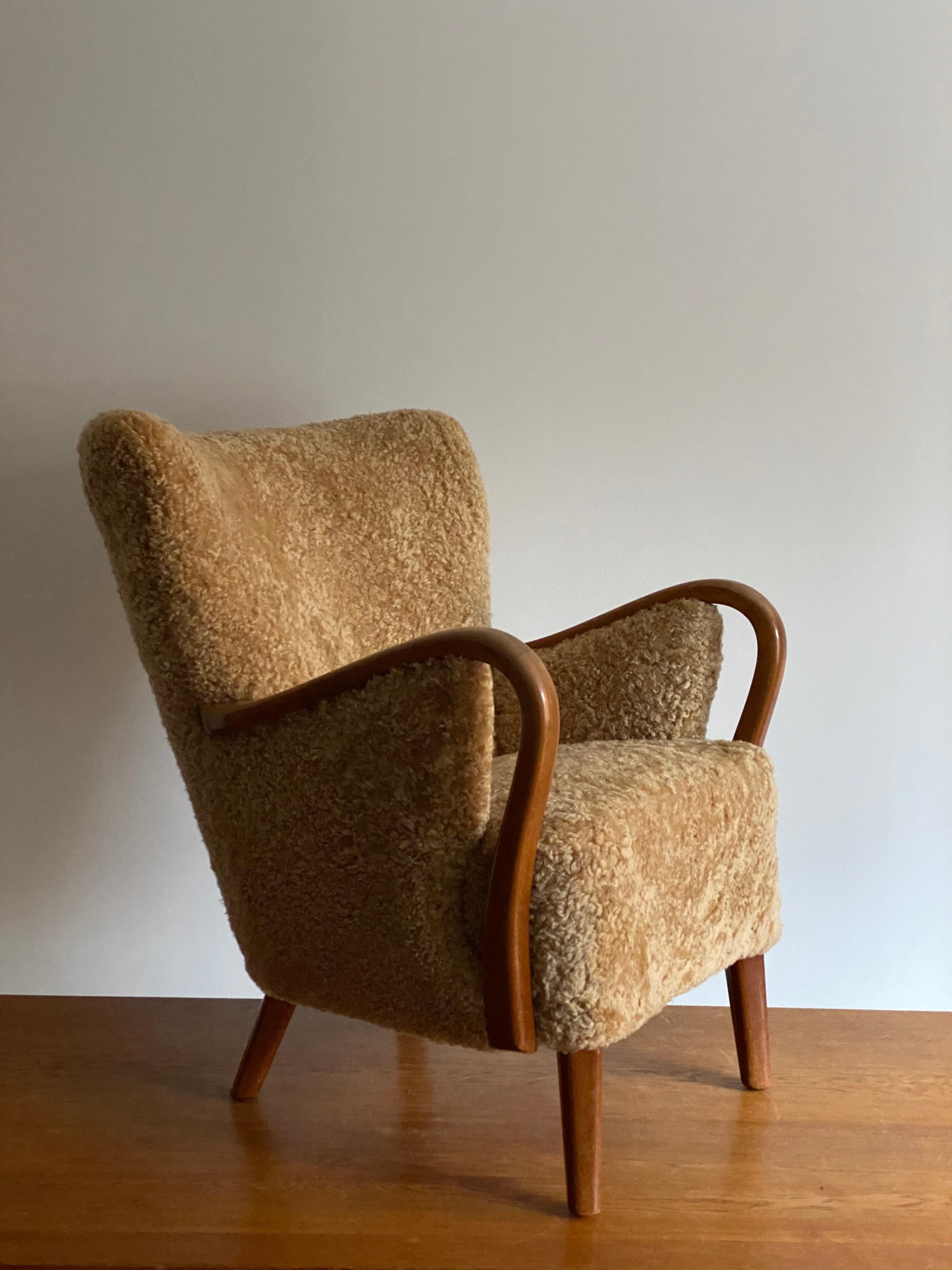 danish sheepskin chair