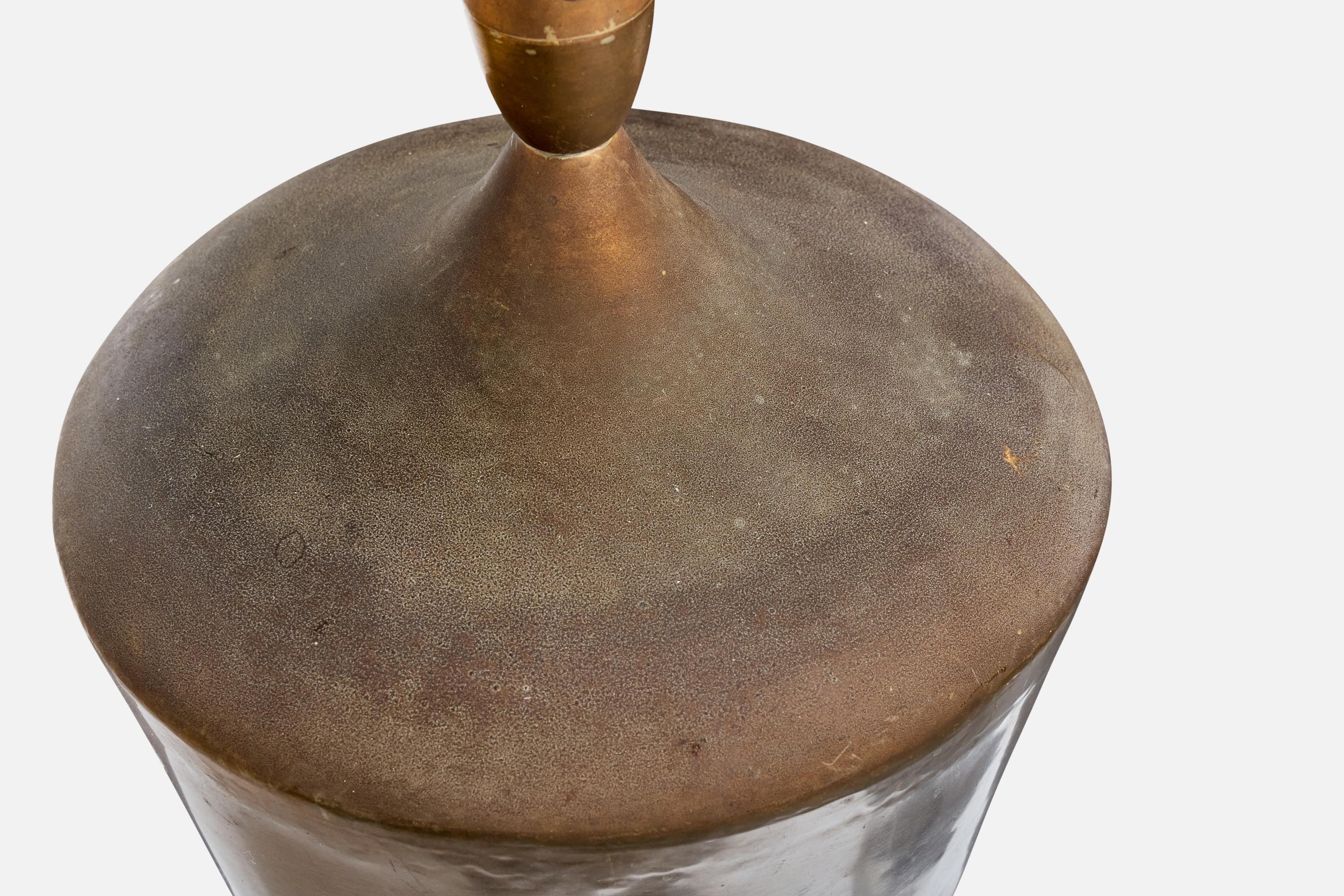 Ottone Designer danese, lampada a sospensione, ottone, Danimarca, anni '50 in vendita