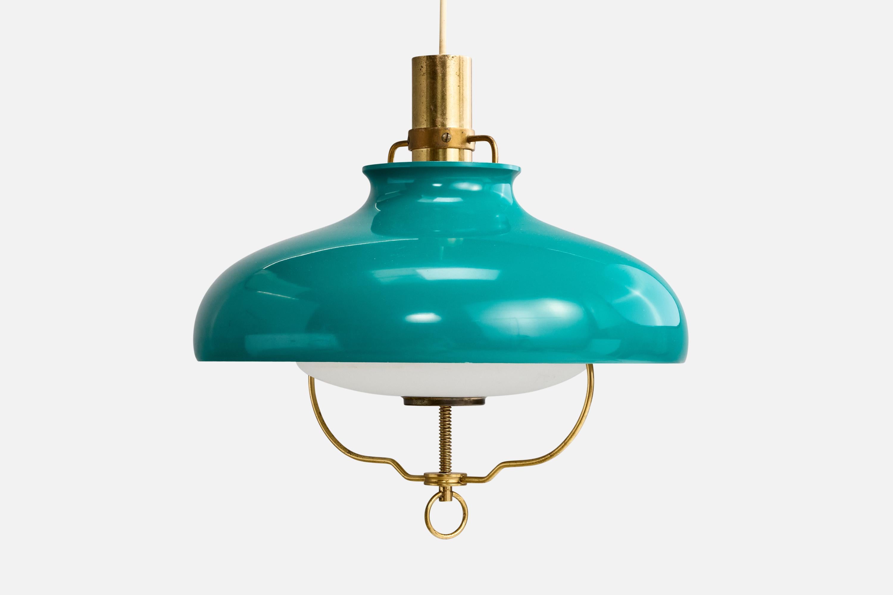 Designer danois, Design-Light, laiton, métal, verre, Danemark, années 1950 Bon état - En vente à High Point, NC
