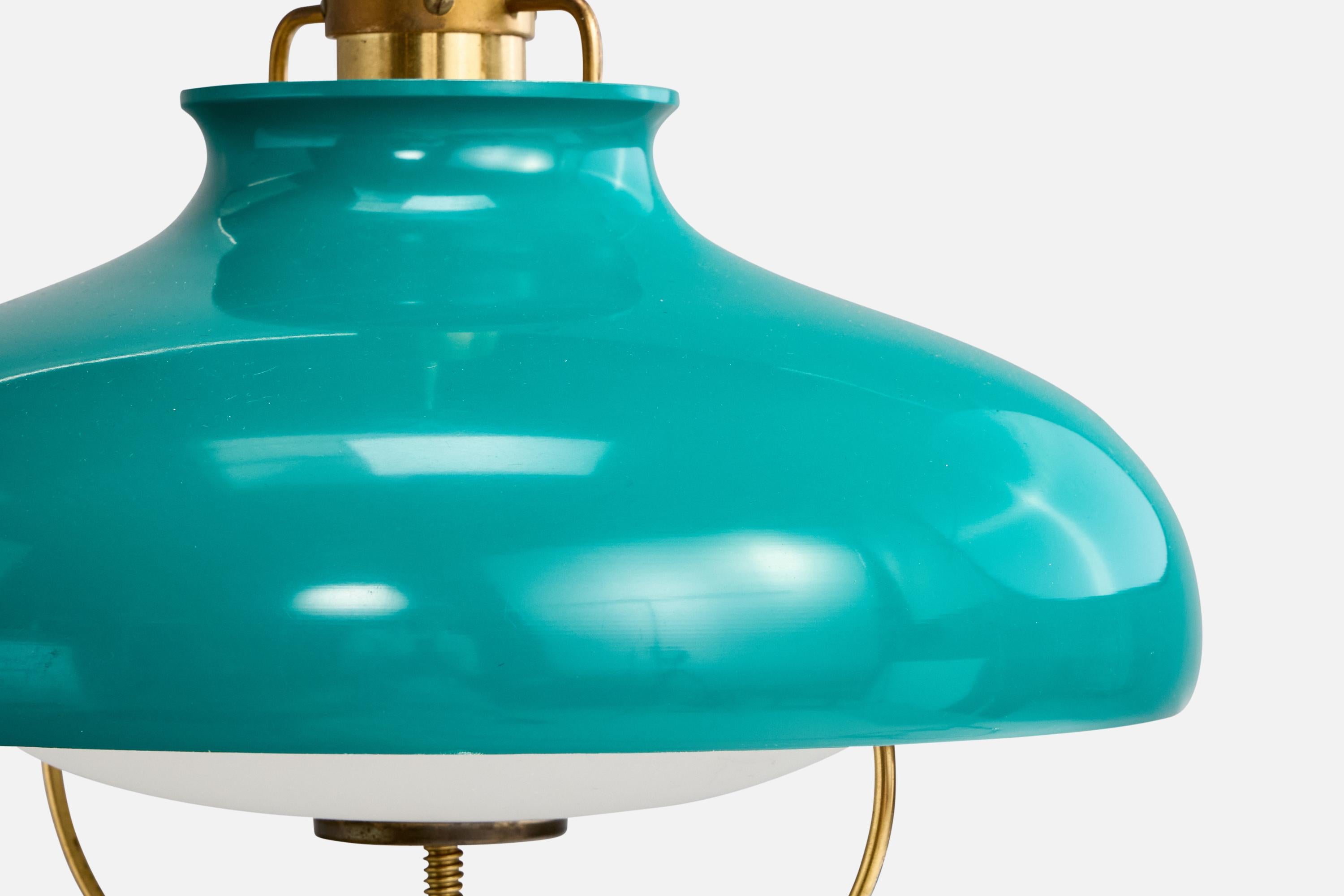 Métal Designer danois, Design-Light, laiton, métal, verre, Danemark, années 1950 en vente