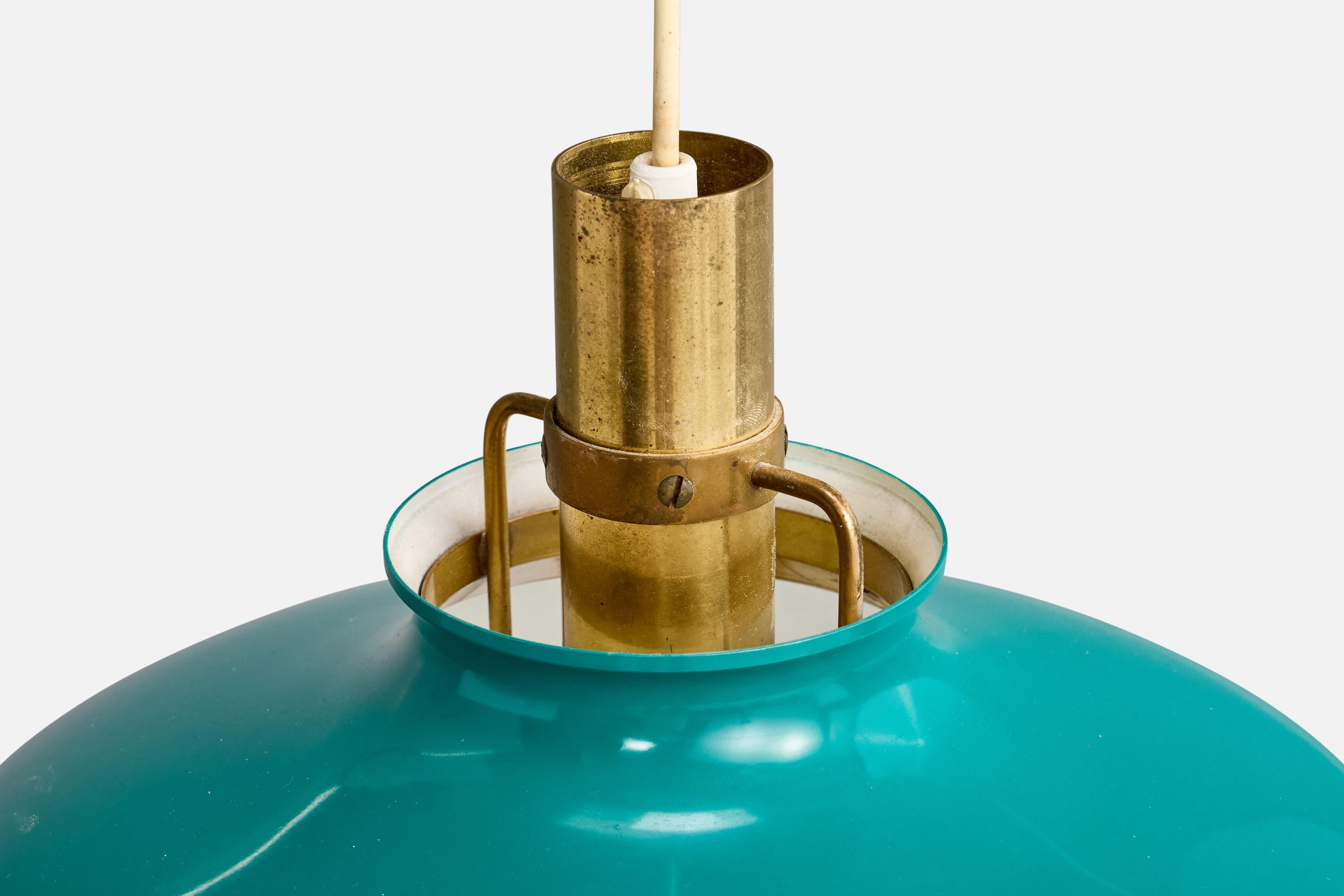Designer danois, Design-Light, laiton, métal, verre, Danemark, années 1950 en vente 1