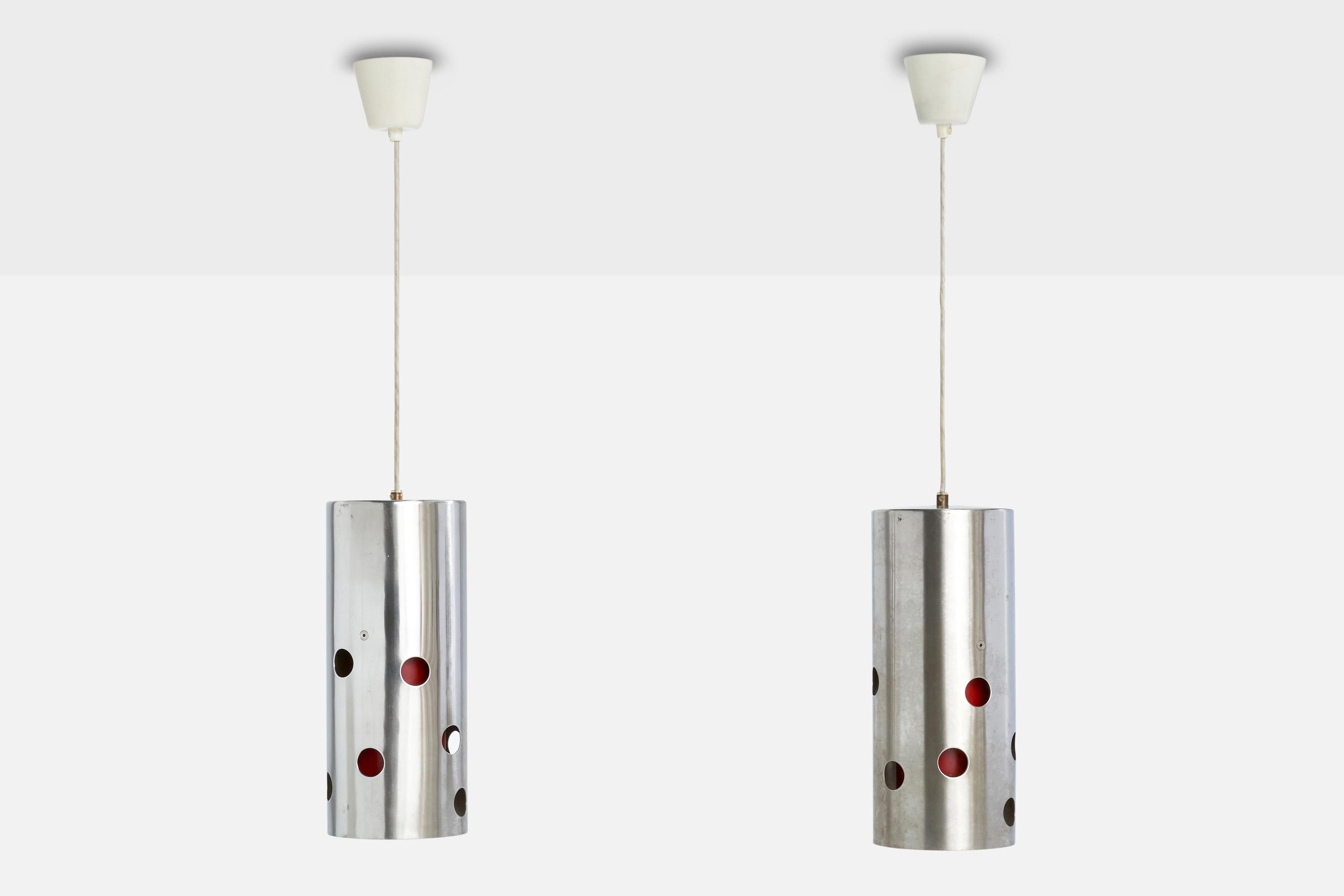 Scandinavo moderno Designer danese, Lampade a sospensione, Metallo, Danimarca, anni '60 in vendita