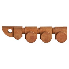 Danish Designer, Sculptural Toy, Oak, Denmark, 1950s
